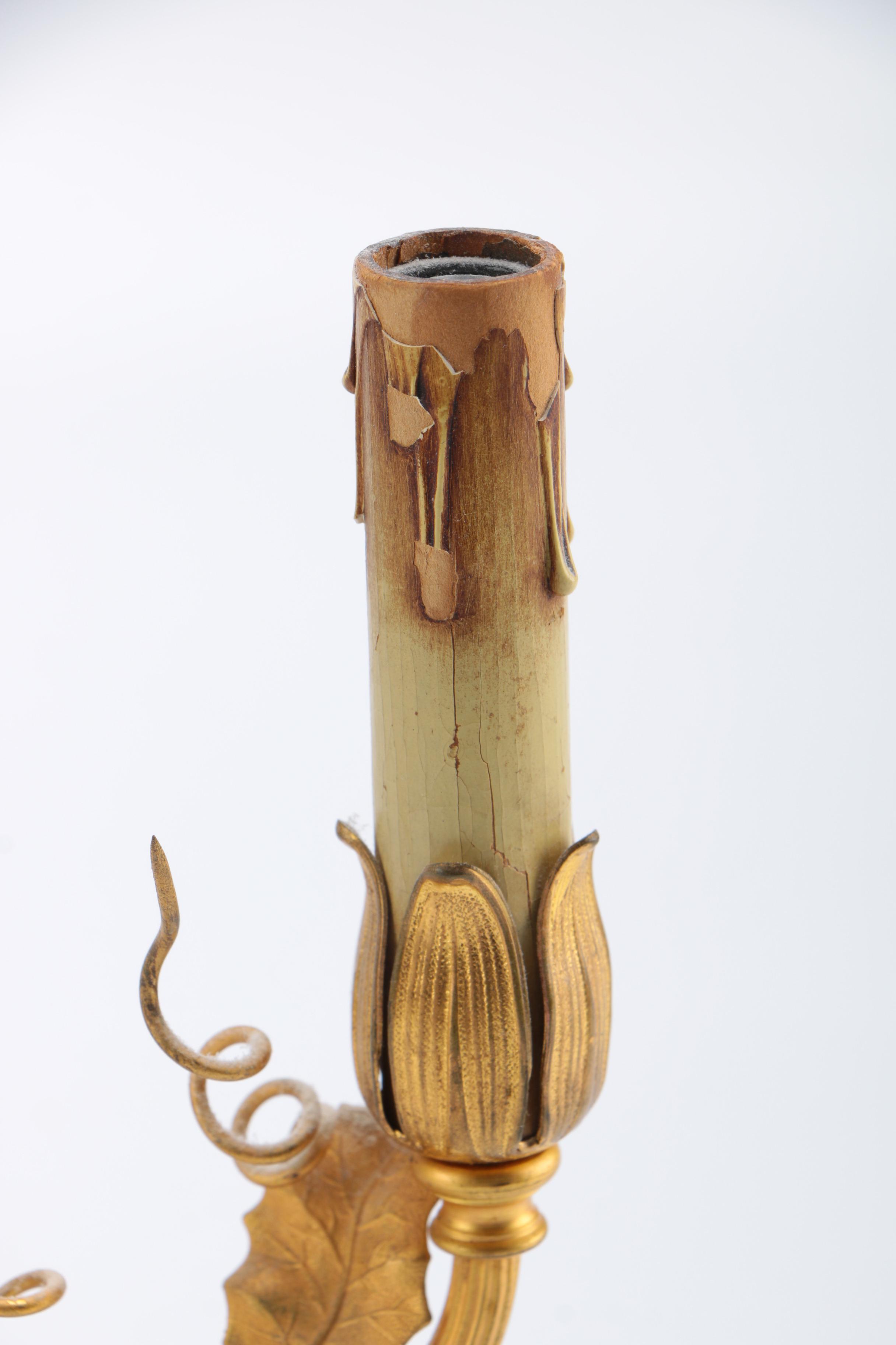 Vintage Bird Candelabra Table Lamps