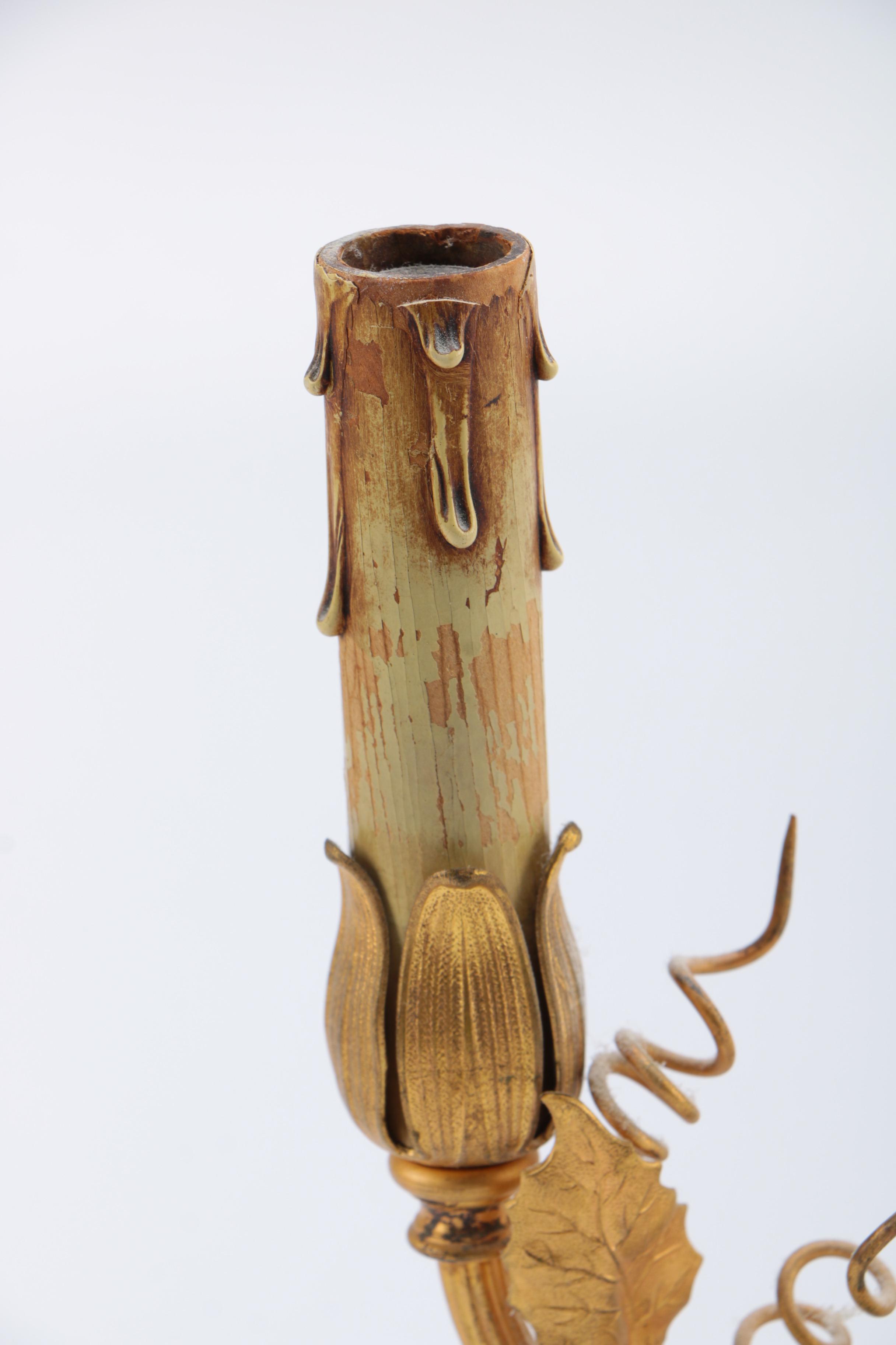 Vintage Bird Candelabra Table Lamps