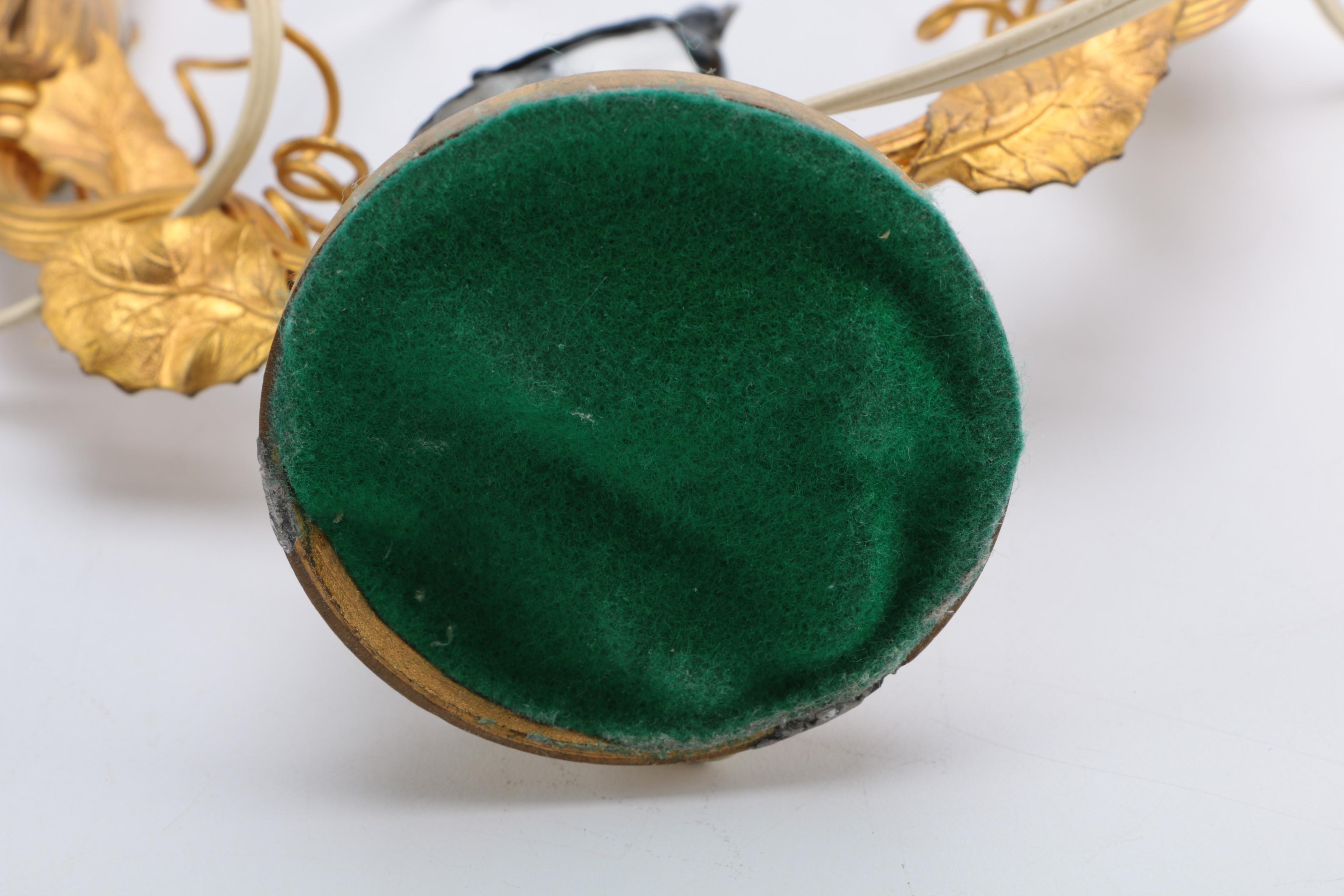 Vintage Bird Candelabra Table Lamps