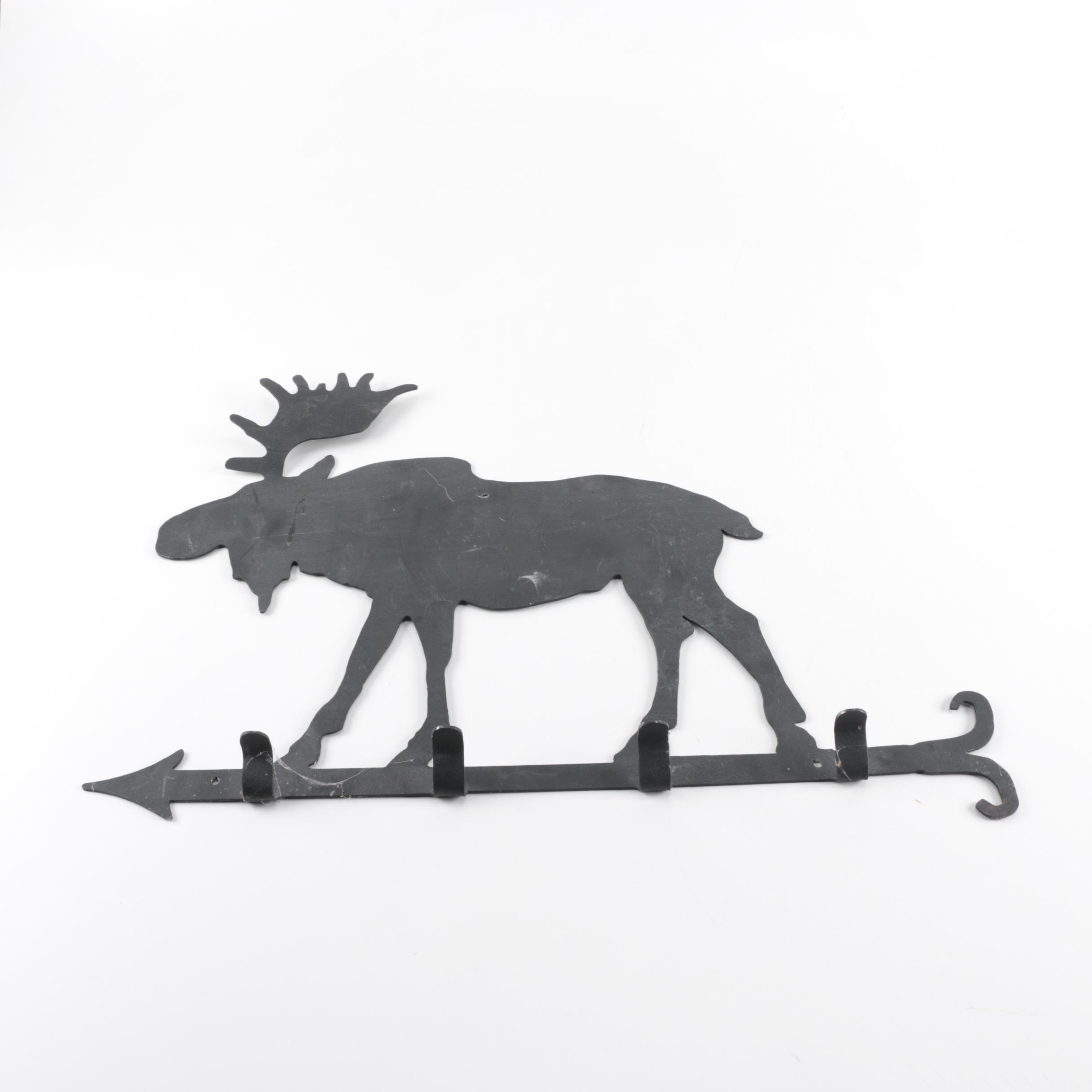 Cast Iron Moose Wall Hanging