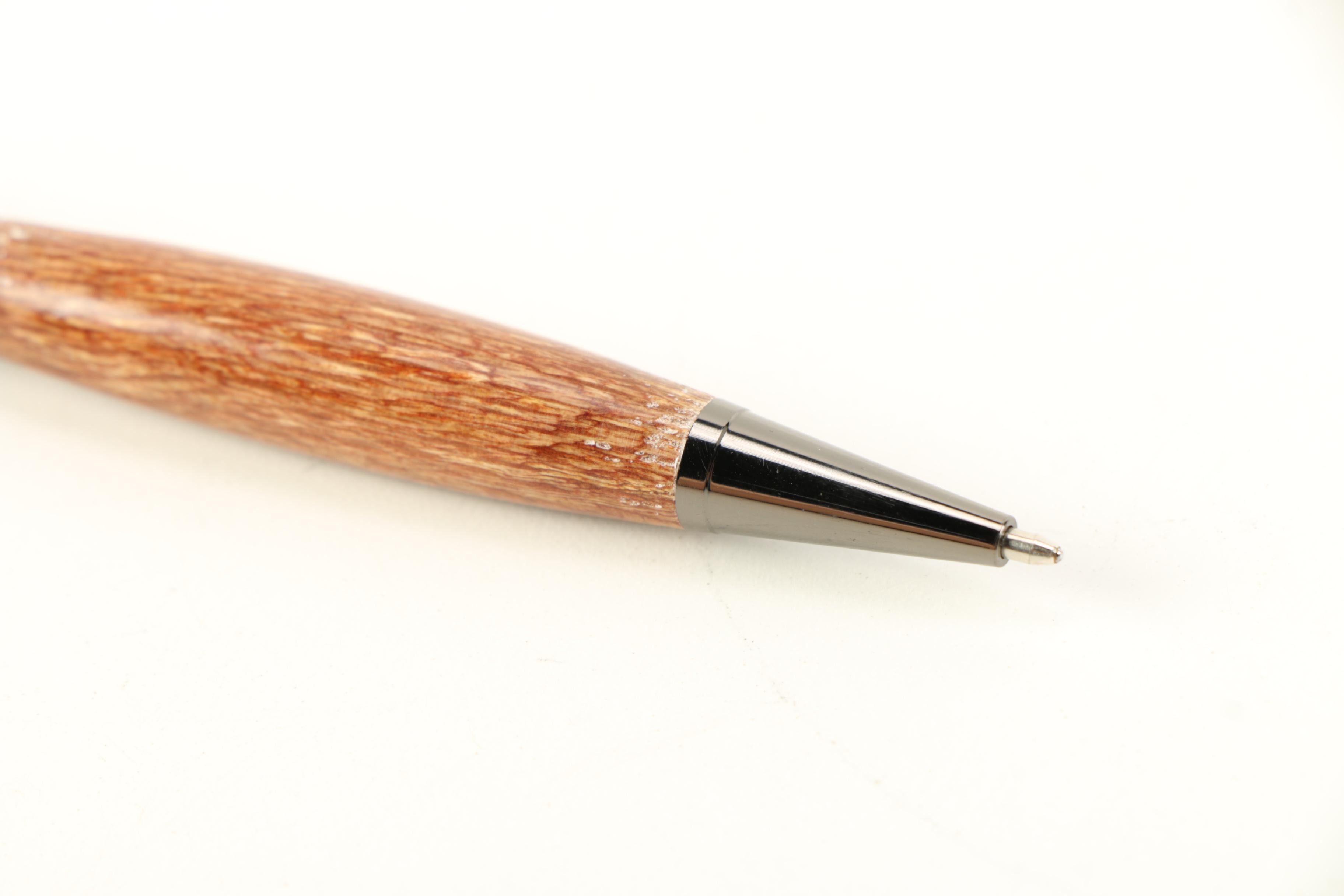 Wood Accented Pens and Gold Tone Mechanical Pencils