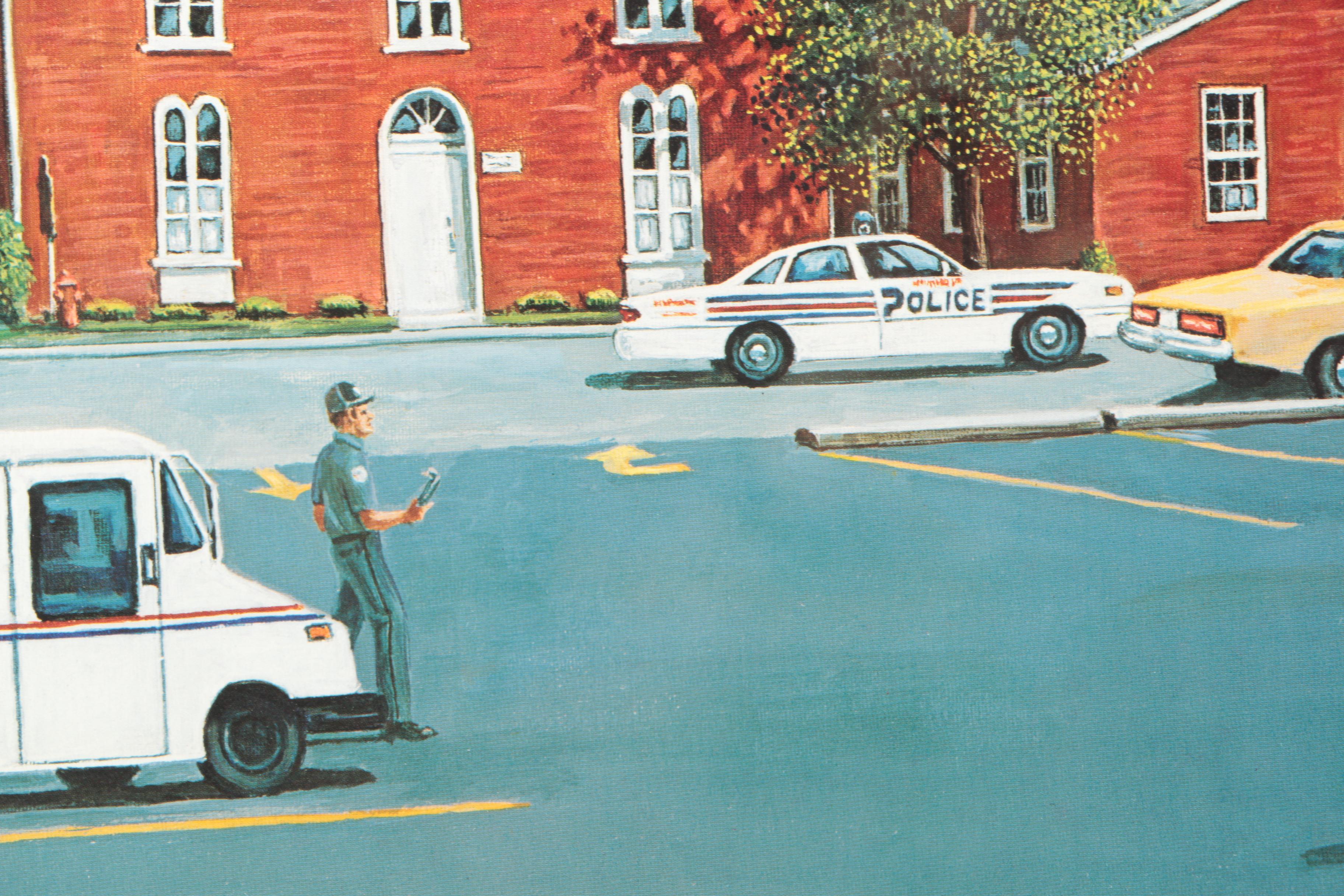 Signed Limited Edition Offset Lithograph After Glenn Robertson's "Logan County Courthouse"