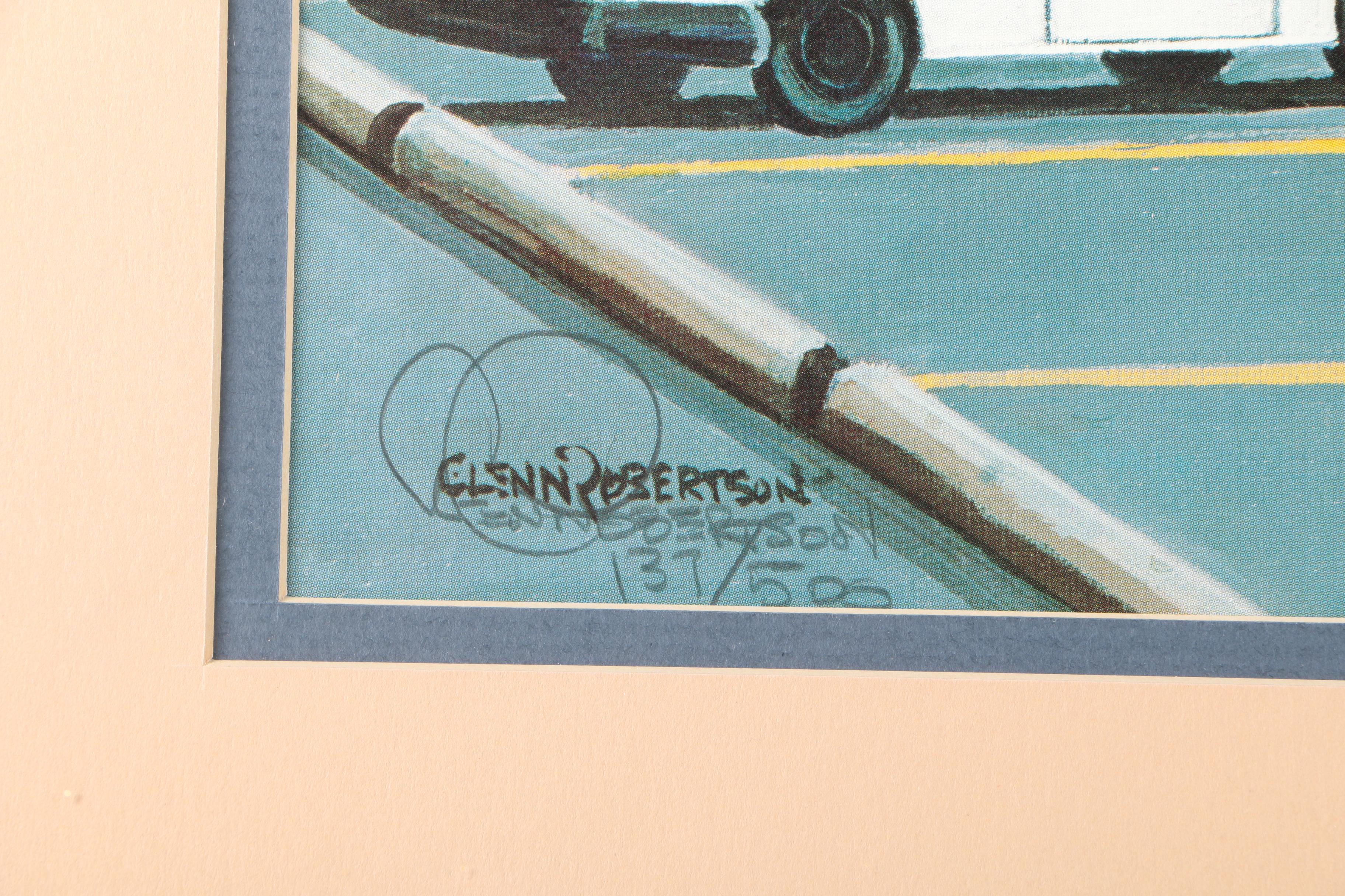 Signed Limited Edition Offset Lithograph After Glenn Robertson's "Logan County Courthouse"