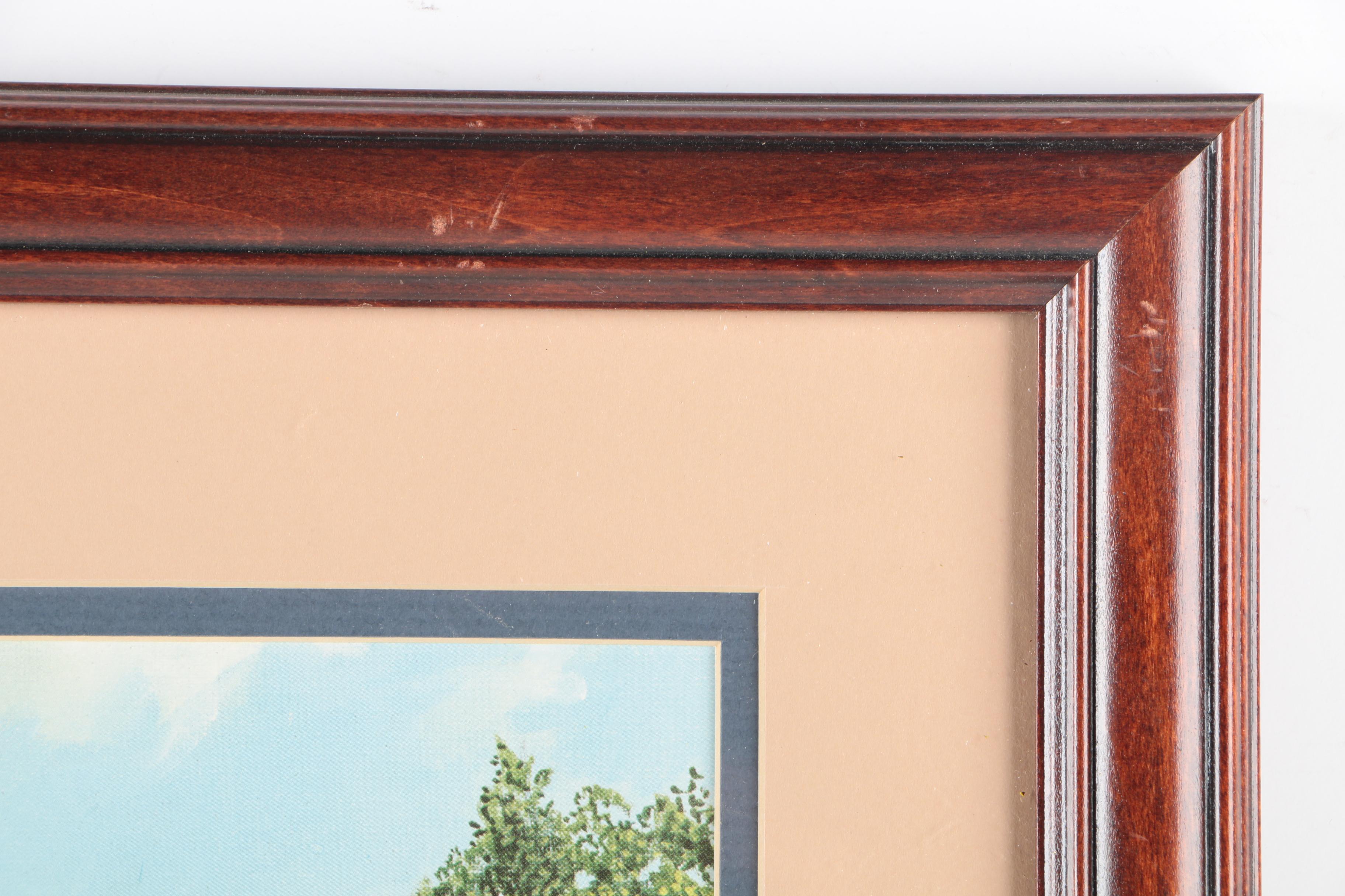 Signed Limited Edition Offset Lithograph After Glenn Robertson's "Logan County Courthouse"