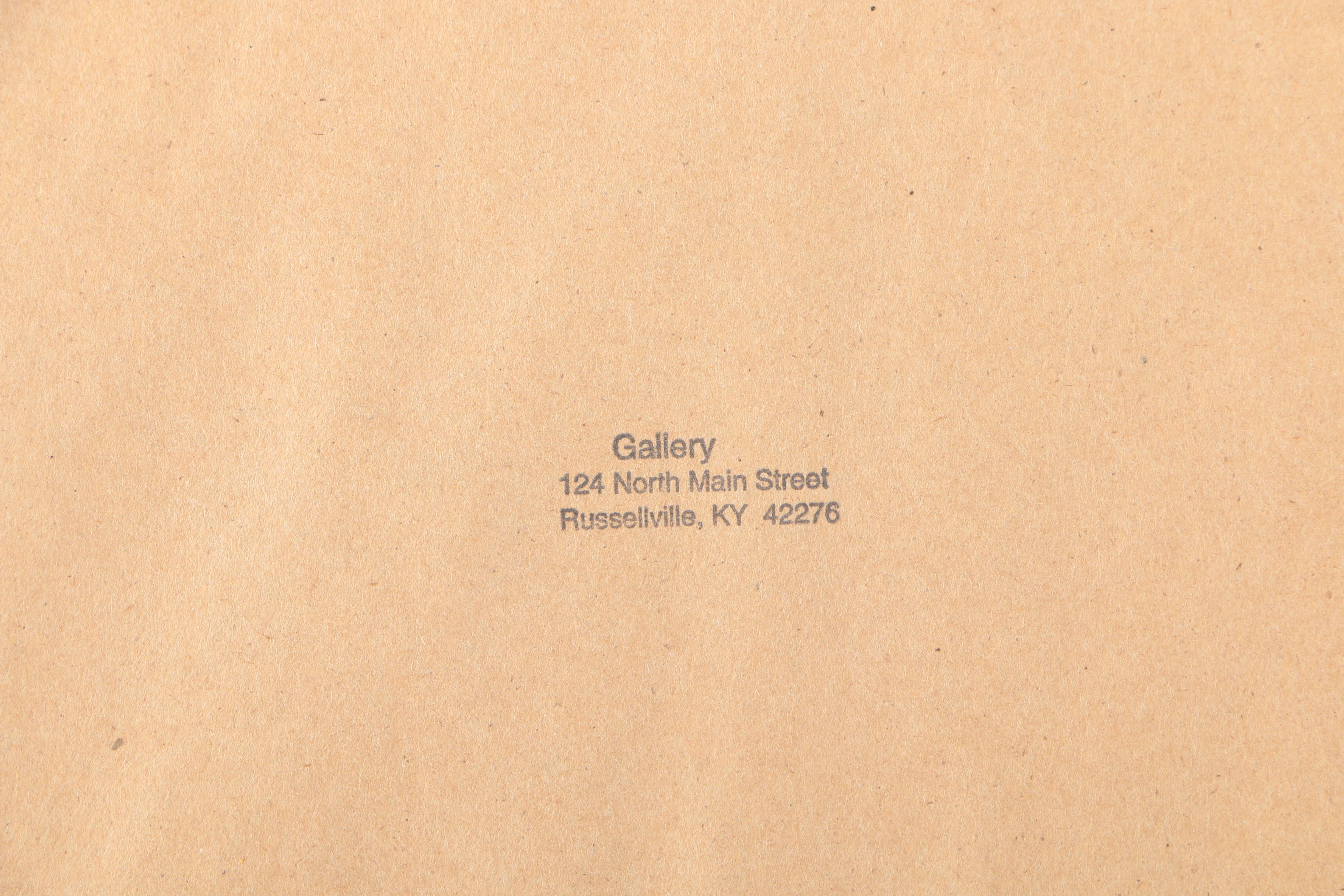 Signed Limited Edition Offset Lithograph After Glenn Robertson's "Logan County Courthouse"