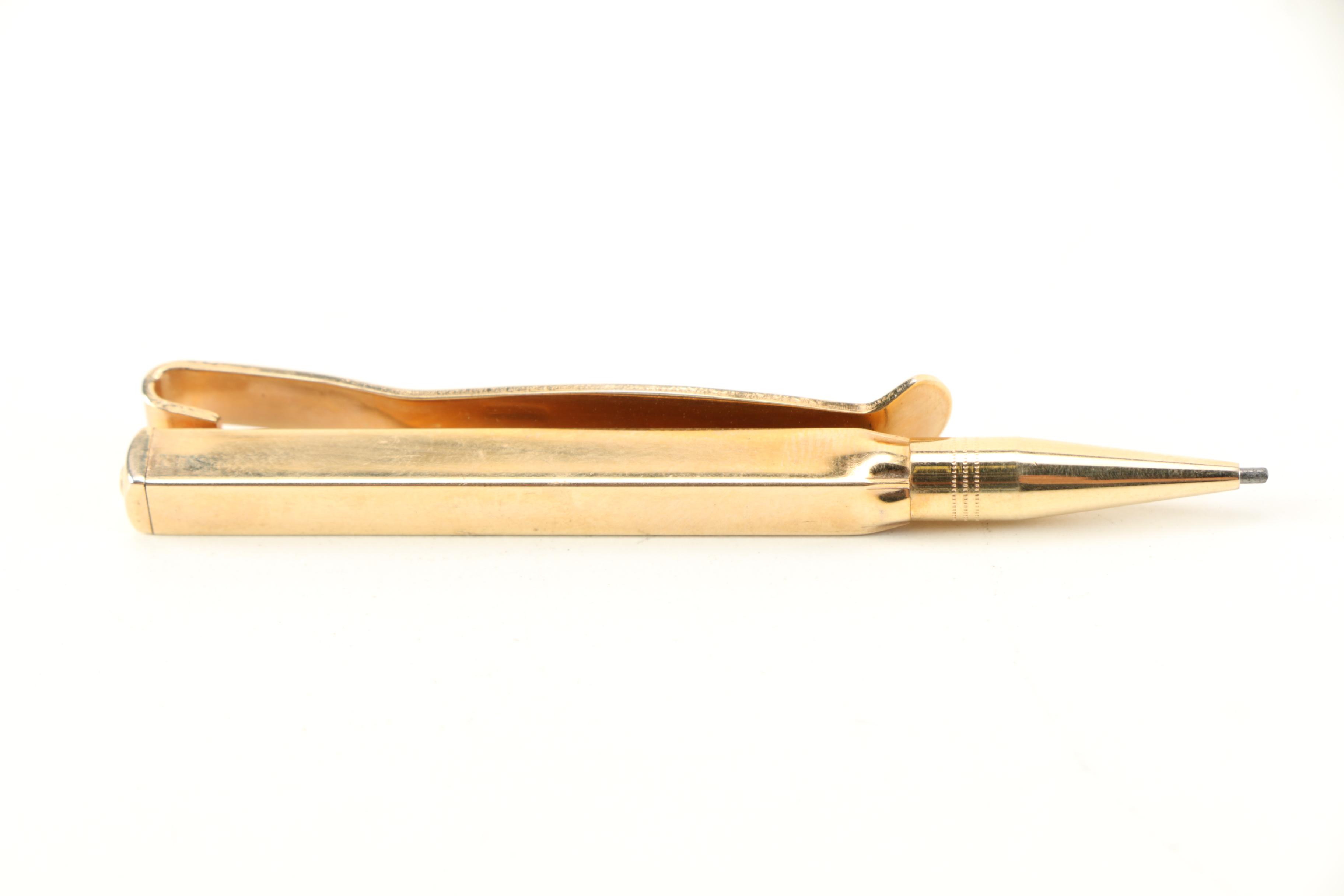 Wood Accented Pens and Gold Tone Mechanical Pencils