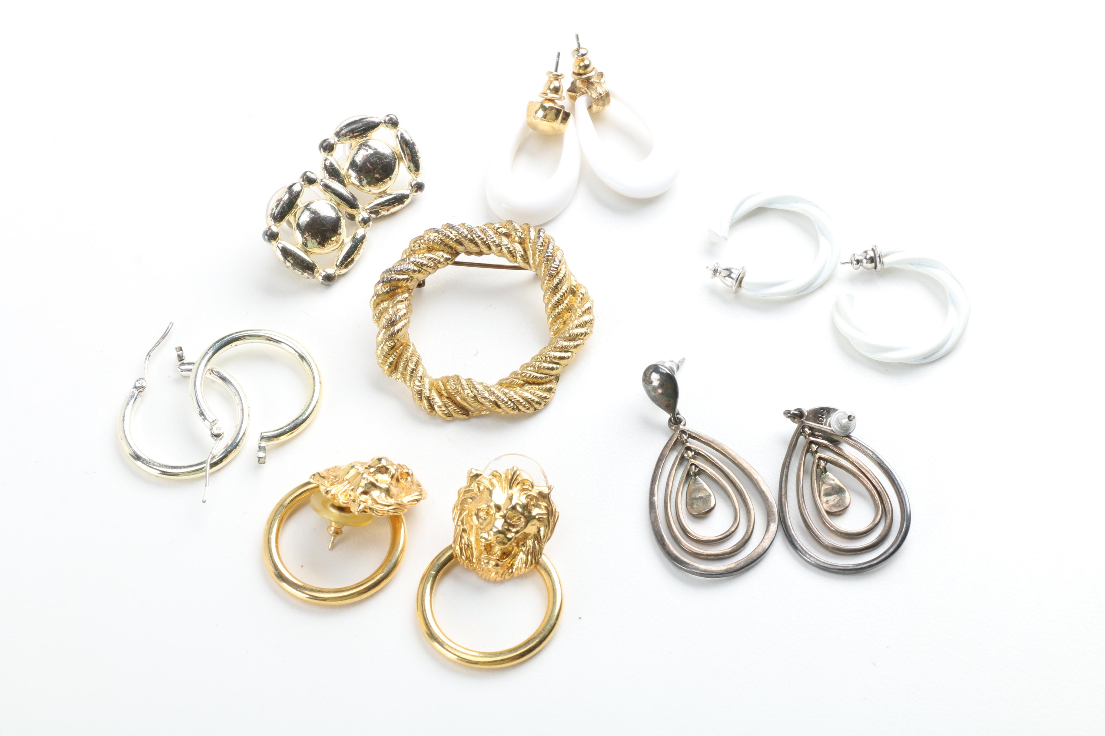 Assorted Costume Jewelry Including Crown Trifari