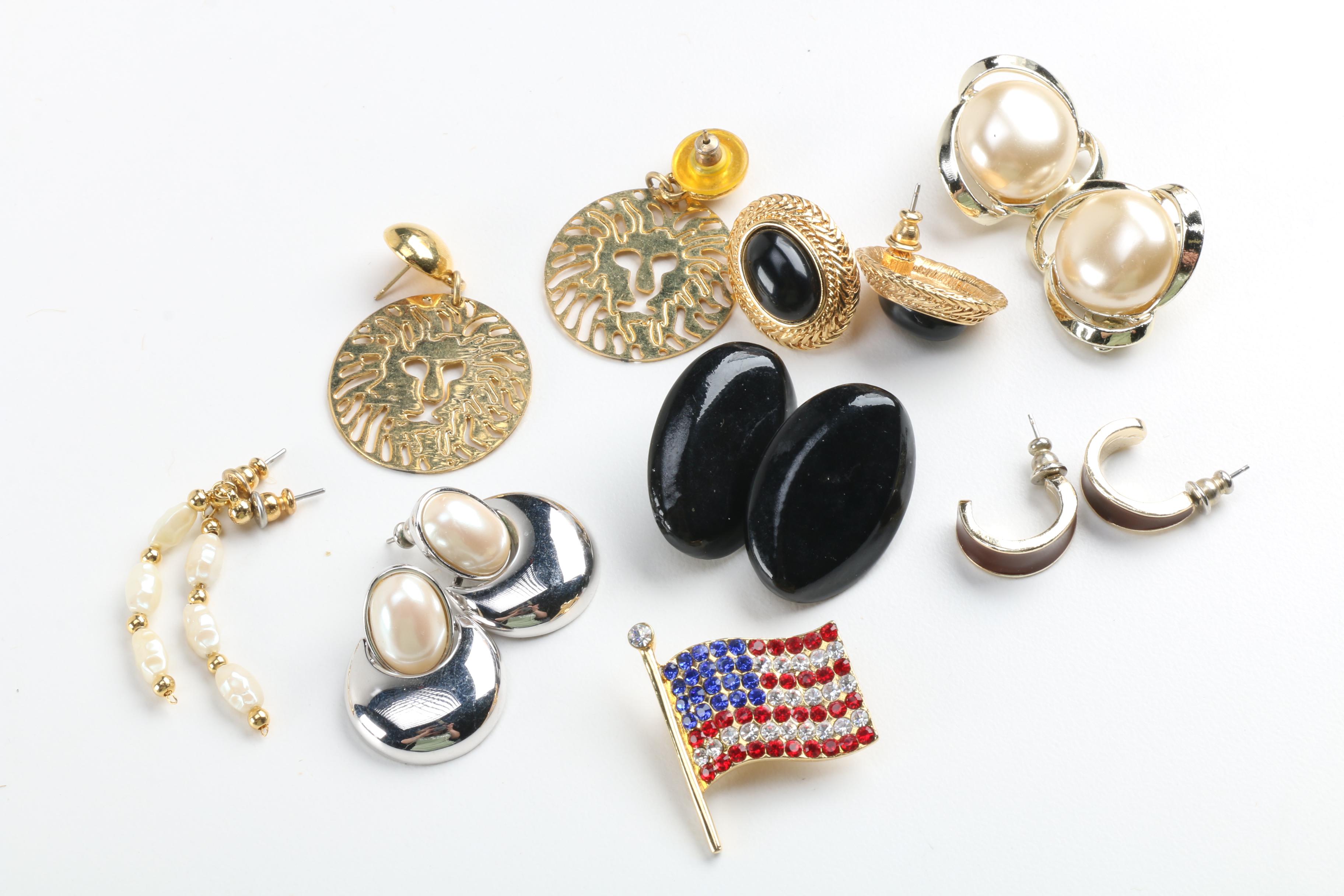Assorted Costume Jewelry Including Crown Trifari