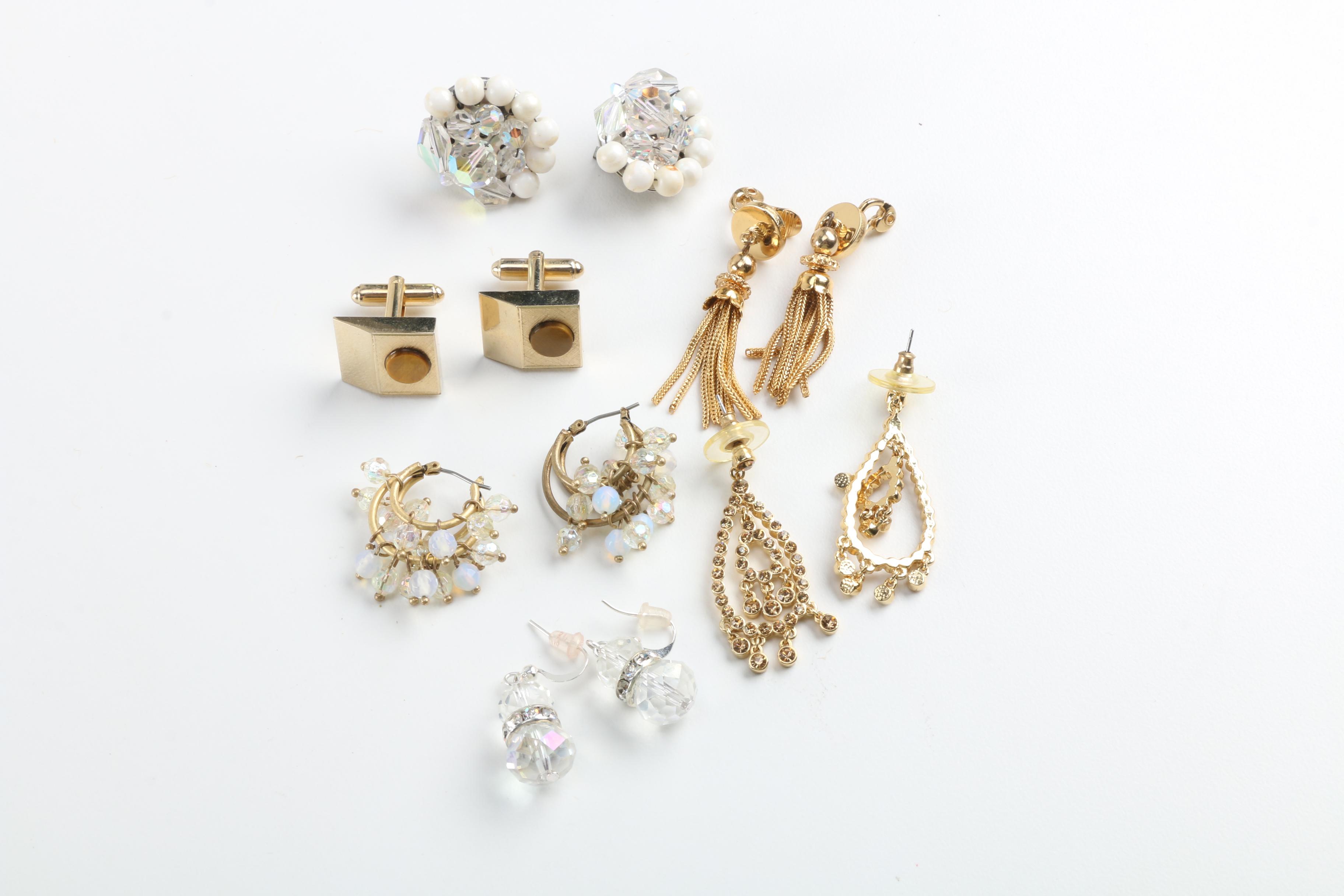 Assorted Costume Jewelry Including Crown Trifari