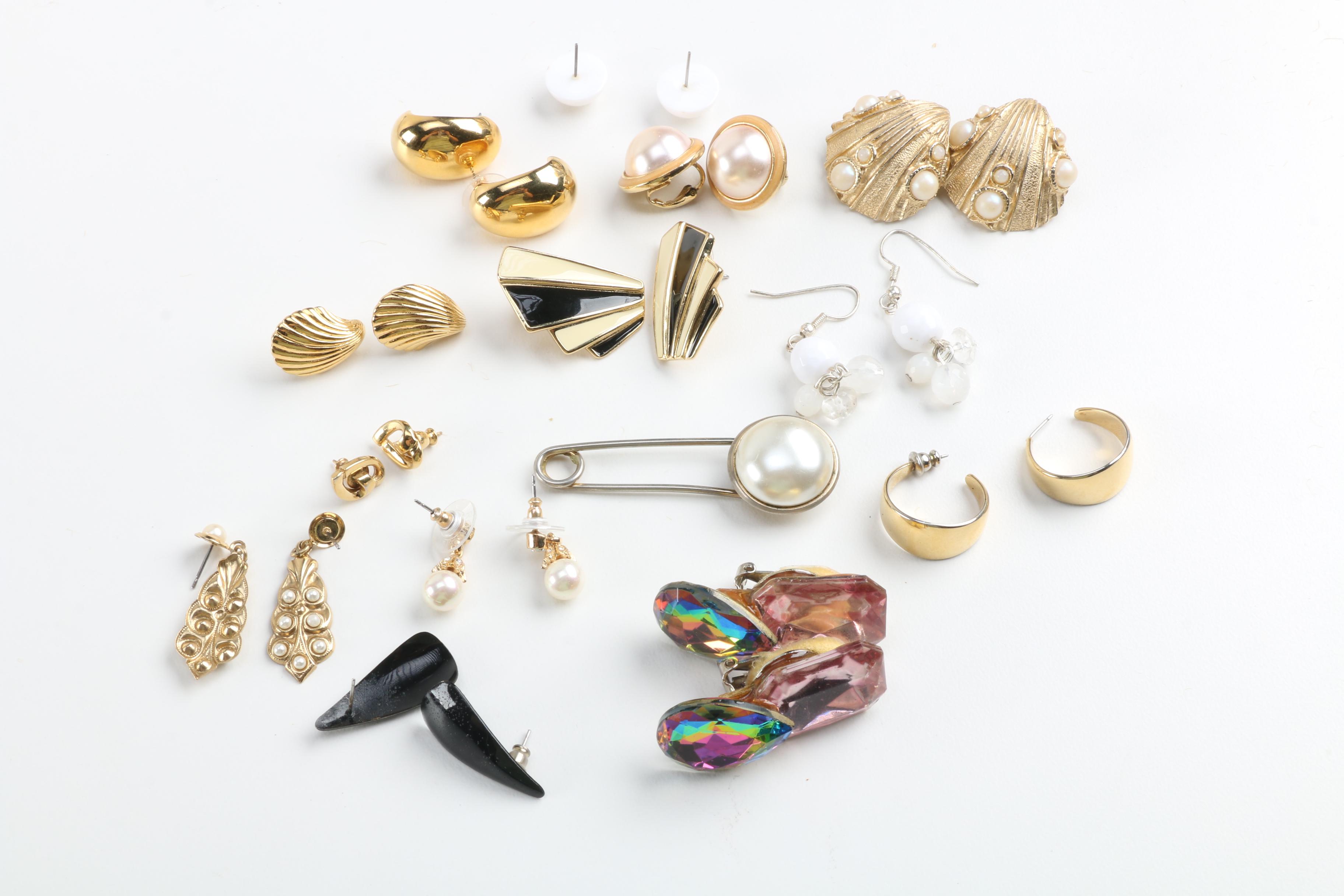 Assorted Costume Jewelry Including Crown Trifari