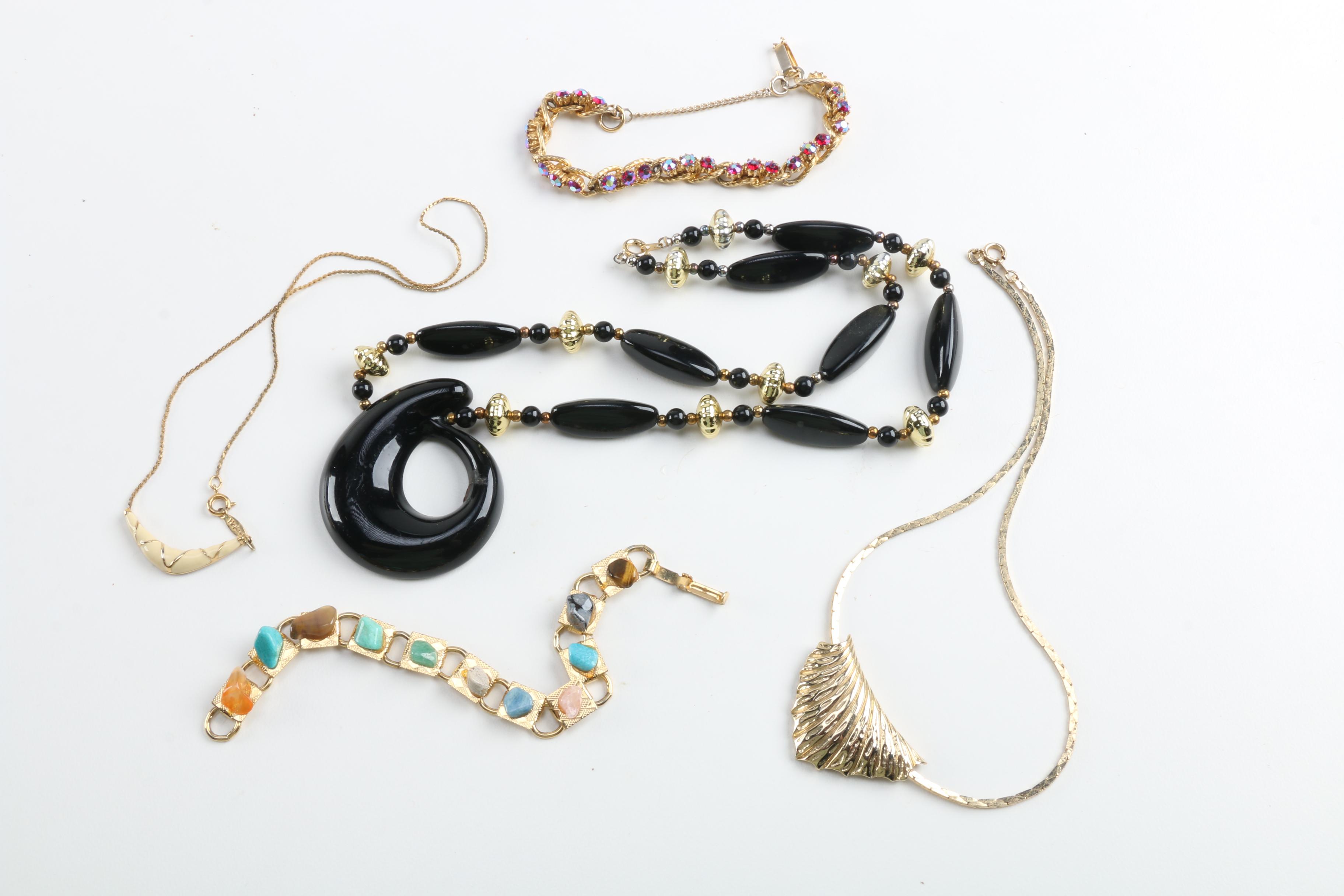 Assorted Costume Jewelry Including Crown Trifari