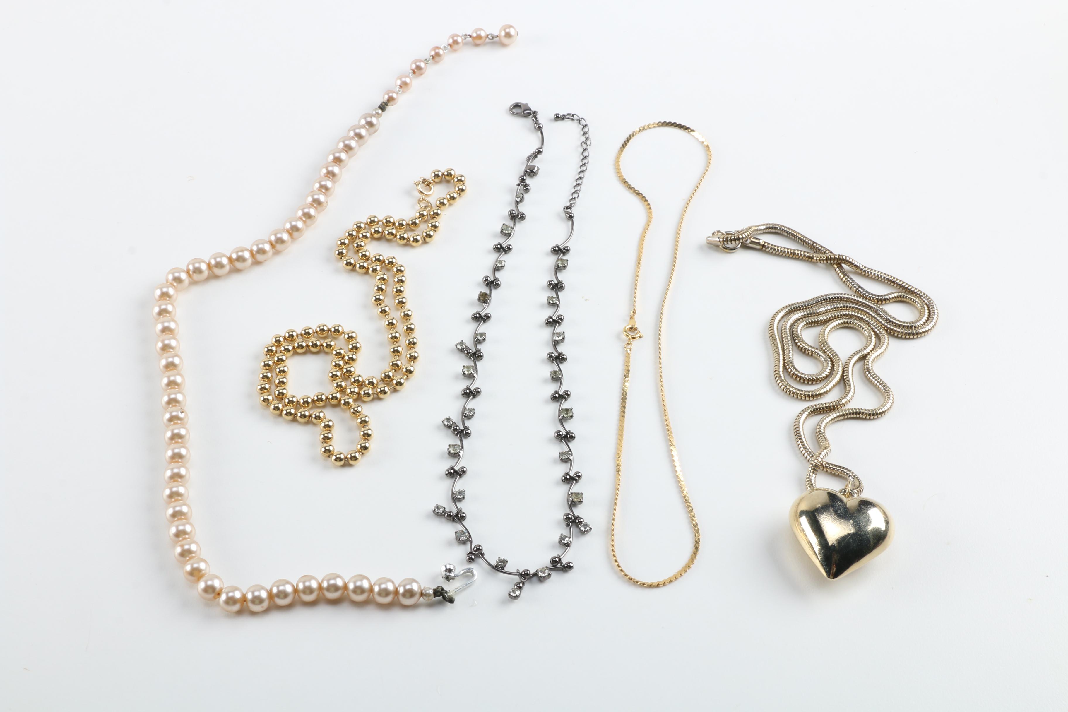 Assorted Costume Jewelry Including Crown Trifari