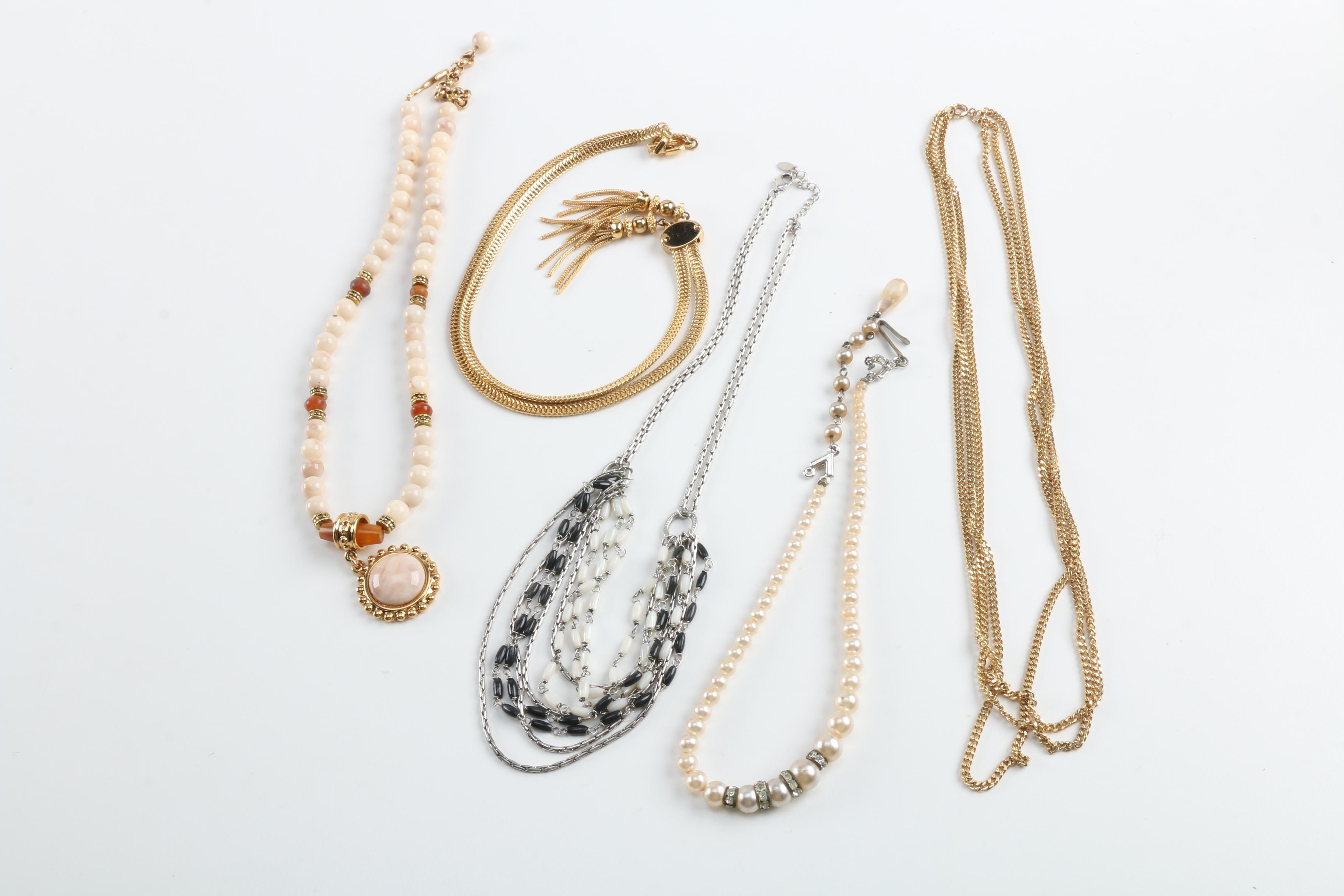 Assorted Costume Jewelry Including Crown Trifari