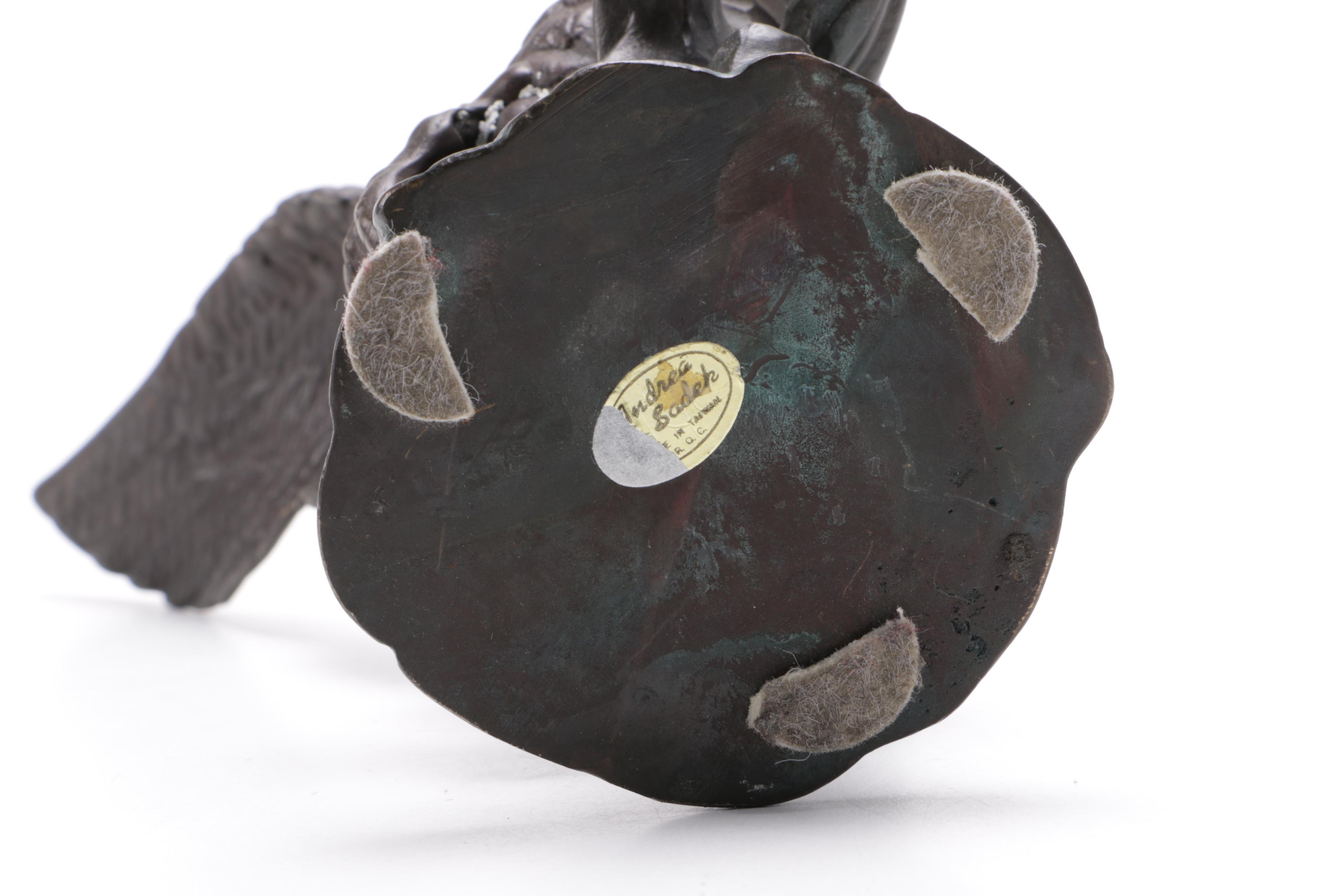 Andrea by Sadek Brass Coated Mallard Sculpture