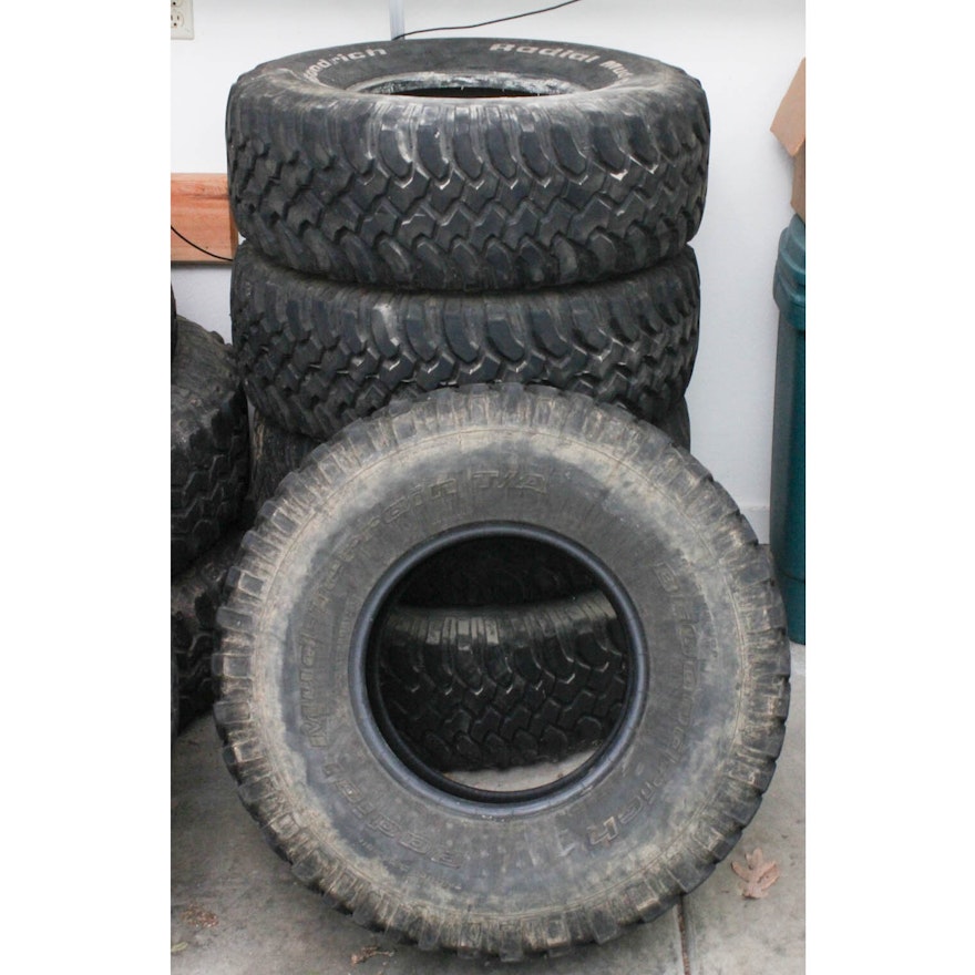 Five BFGoodrich Radial Mud-Terrain Tires