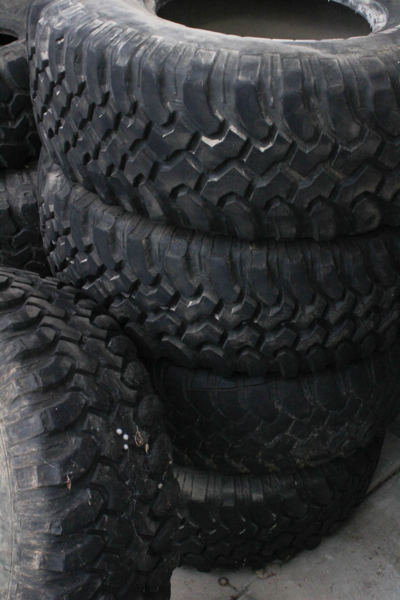 Five BFGoodrich Radial Mud-Terrain Tires
