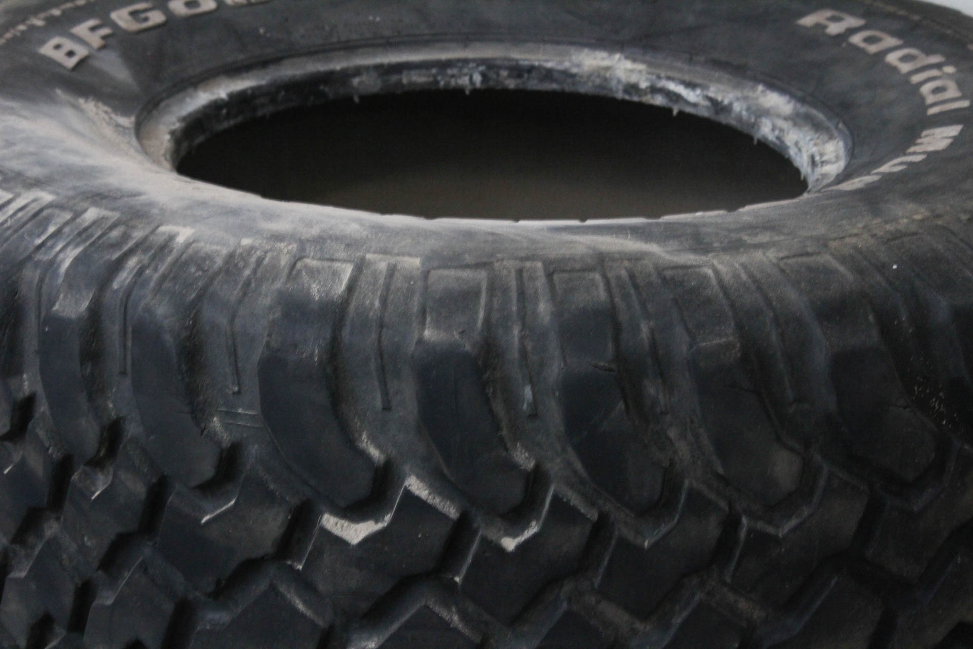 Five BFGoodrich Radial Mud-Terrain Tires