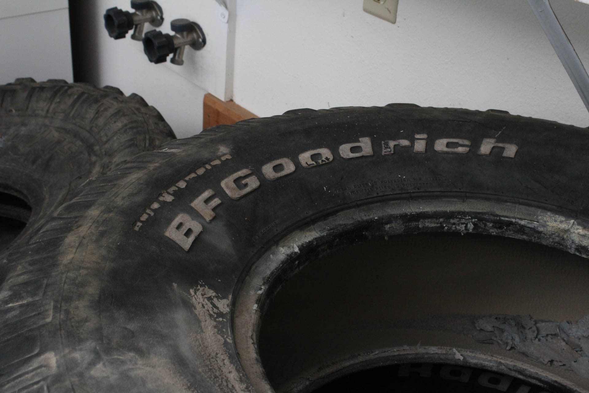Five BFGoodrich Radial Mud-Terrain Tires