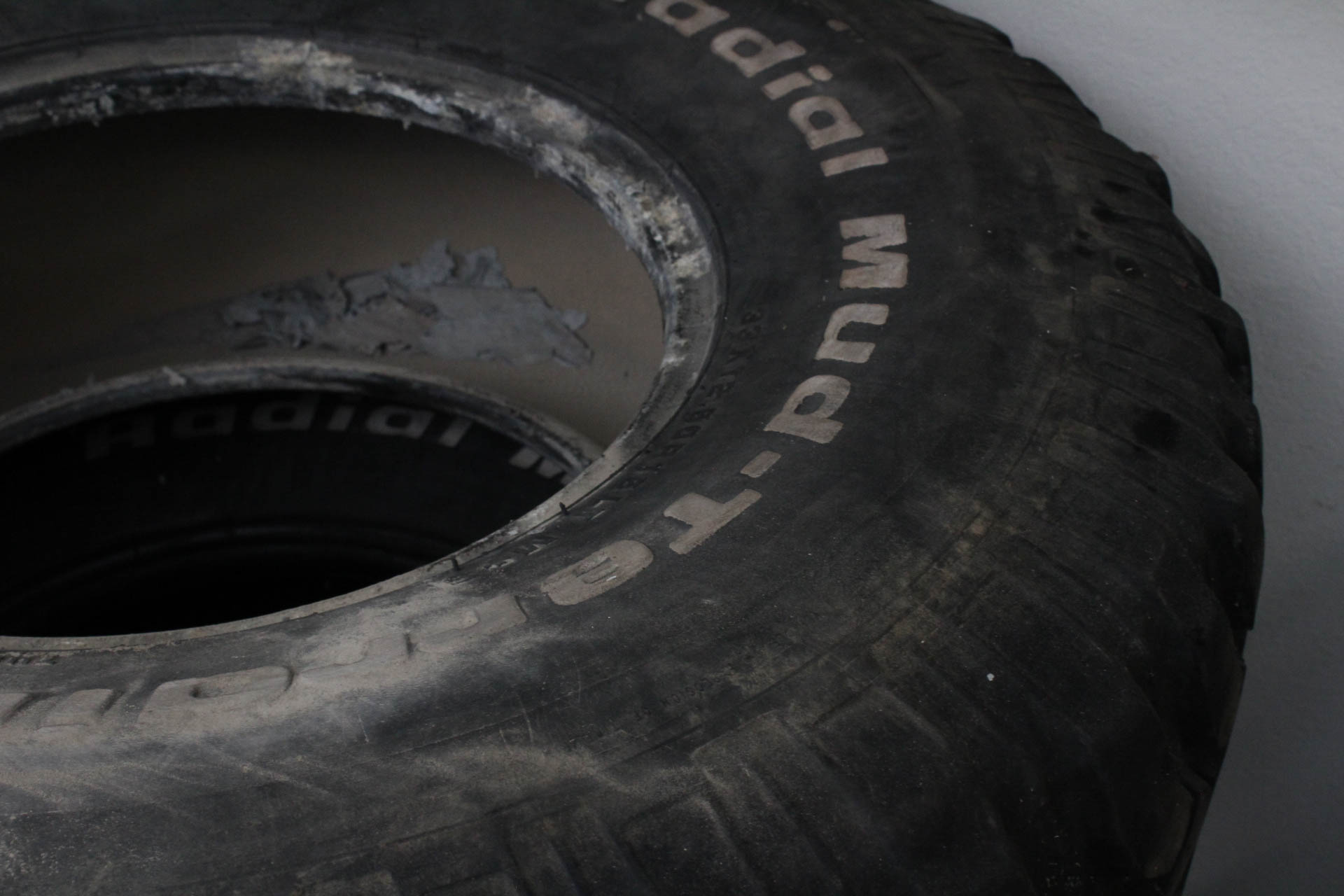 Five BFGoodrich Radial Mud-Terrain Tires