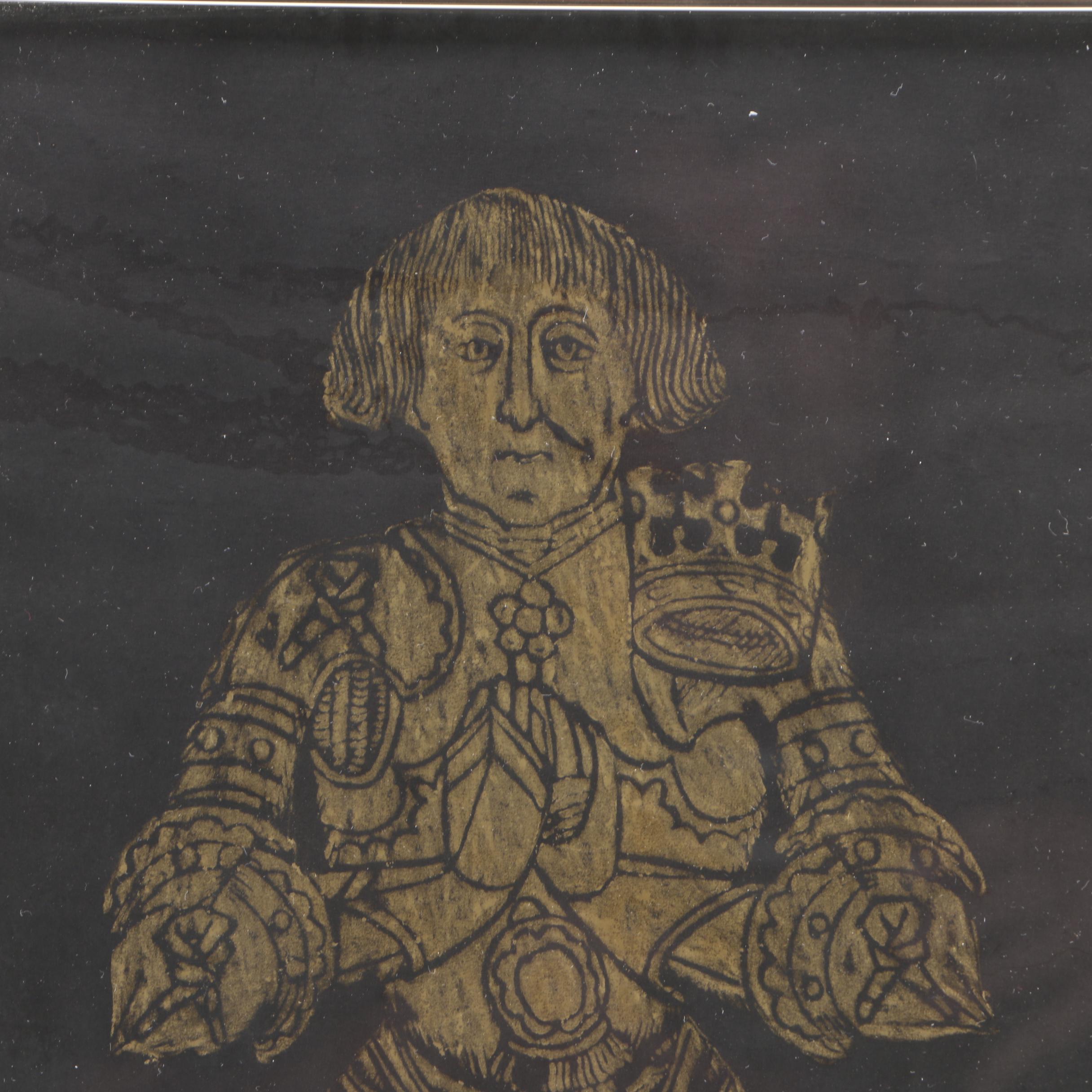 Relief Rubbing on Paper "A Yeoman of the Crown"