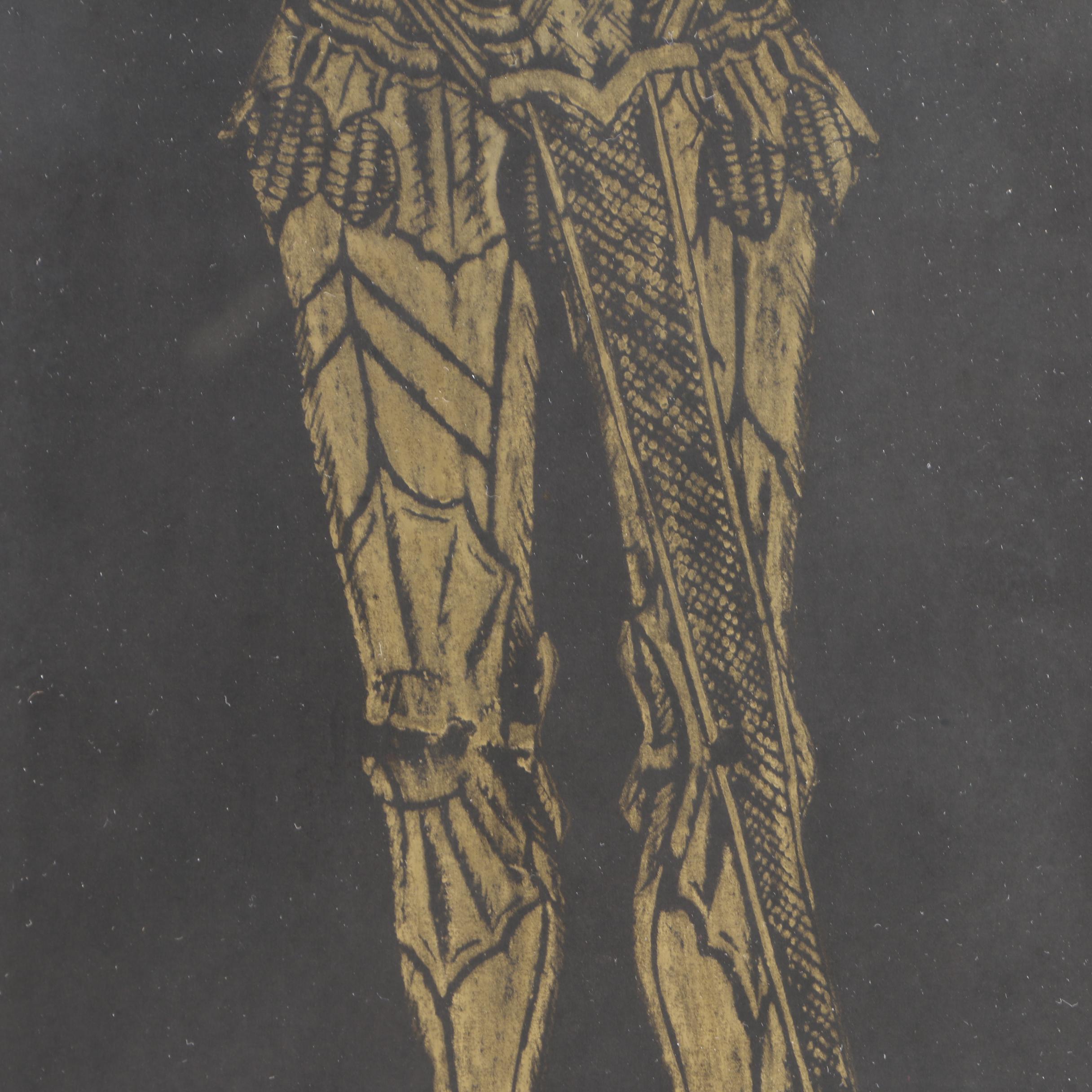 Relief Rubbing on Paper "A Yeoman of the Crown"