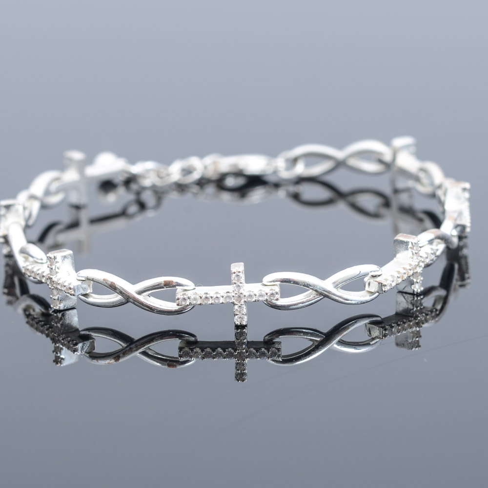 Costume Cross Infinity Bracelet