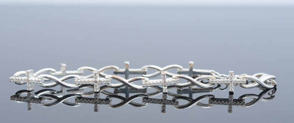Costume Cross Infinity Bracelet