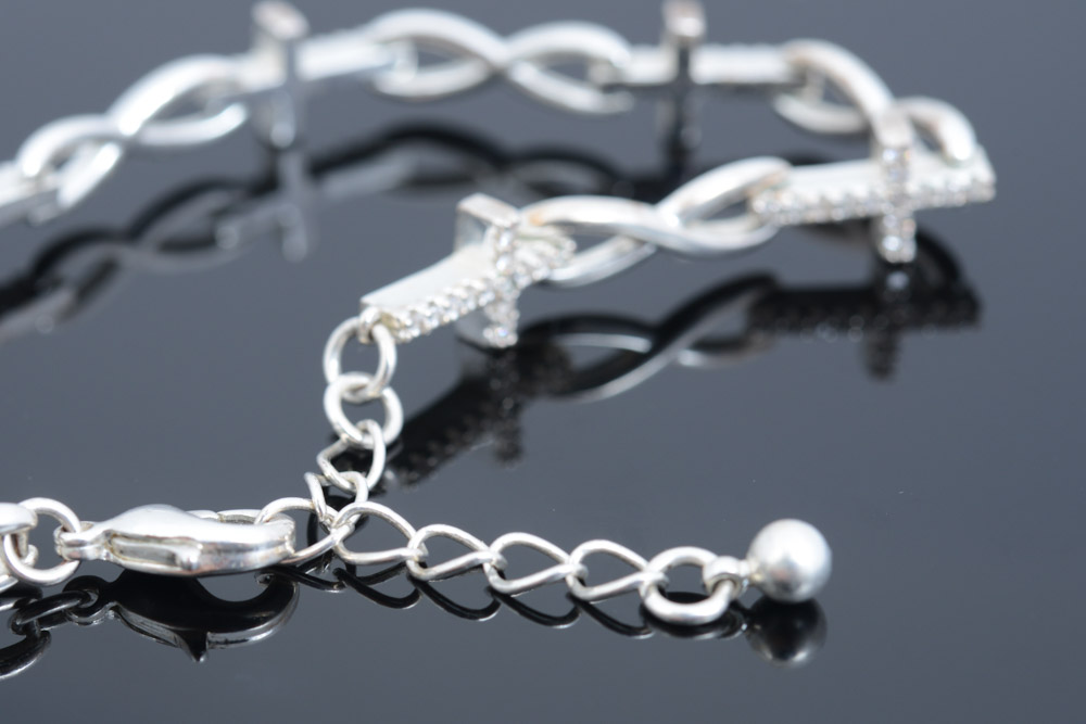 Costume Cross Infinity Bracelet