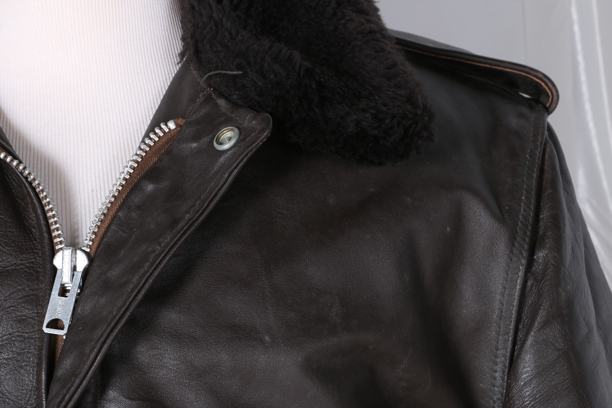 Vintage Schott Bros Leather Flight Jacket