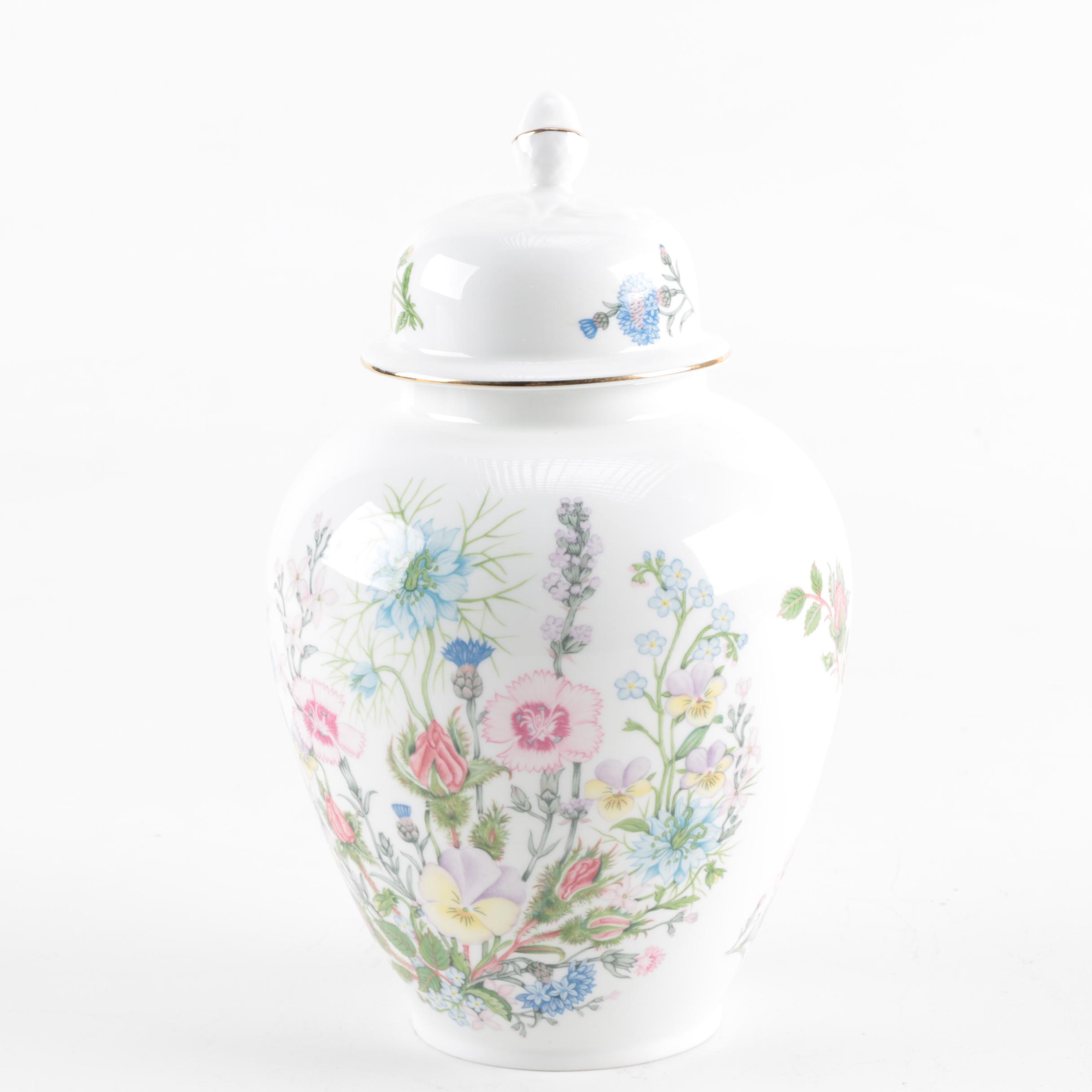 Aynsley "Wild Tudor" Porcelain Ginger Jar