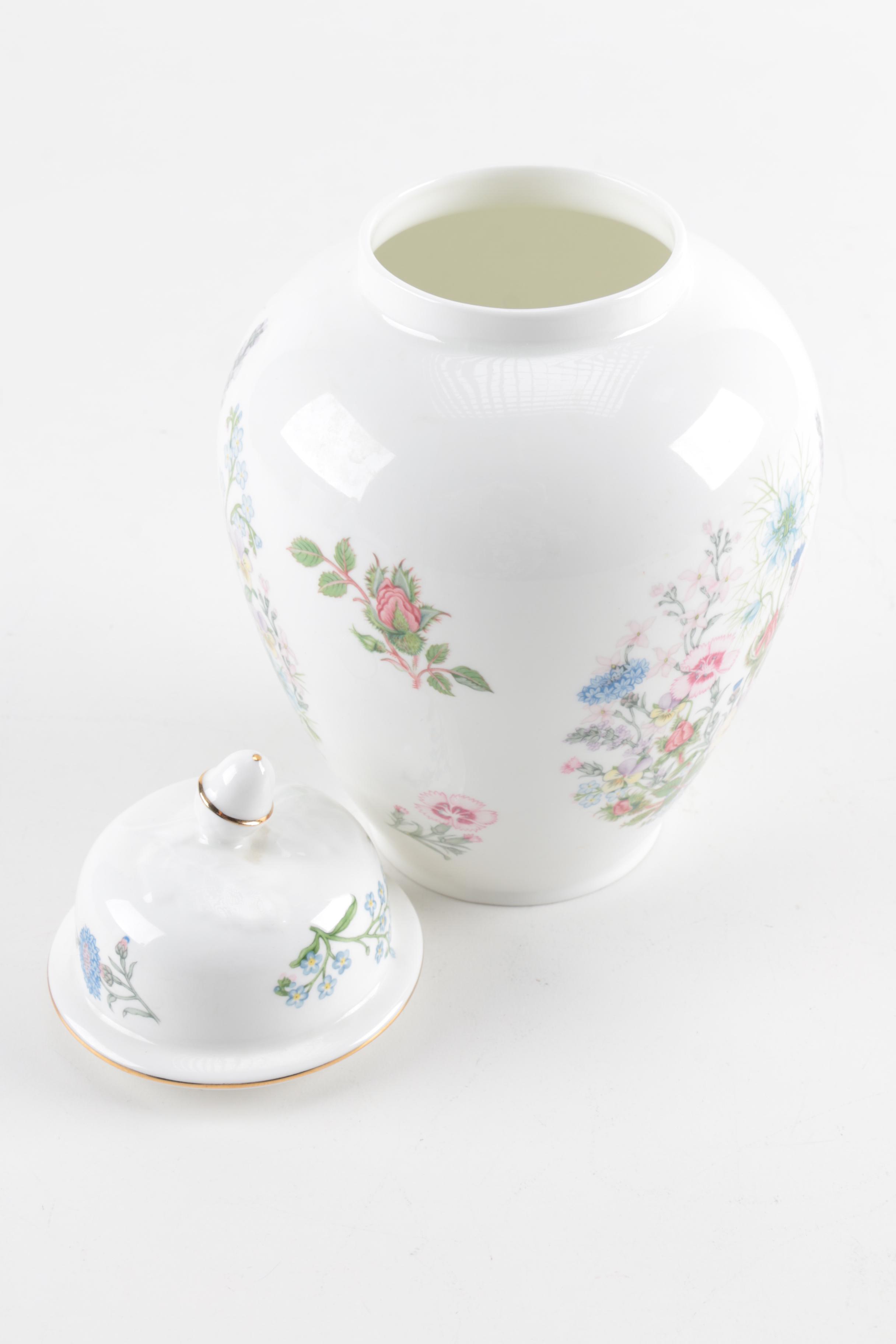 Aynsley "Wild Tudor" Porcelain Ginger Jar