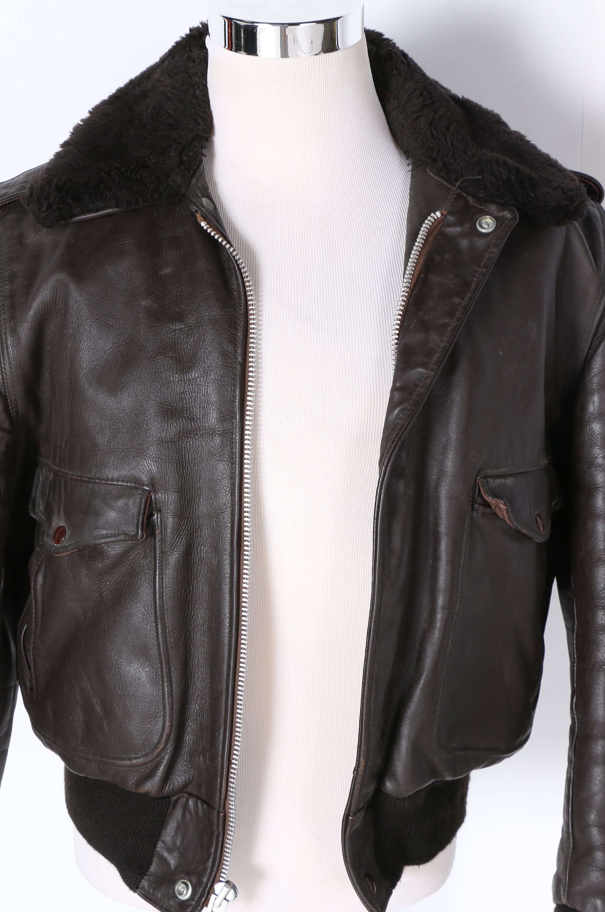 Vintage Schott Bros Leather Flight Jacket