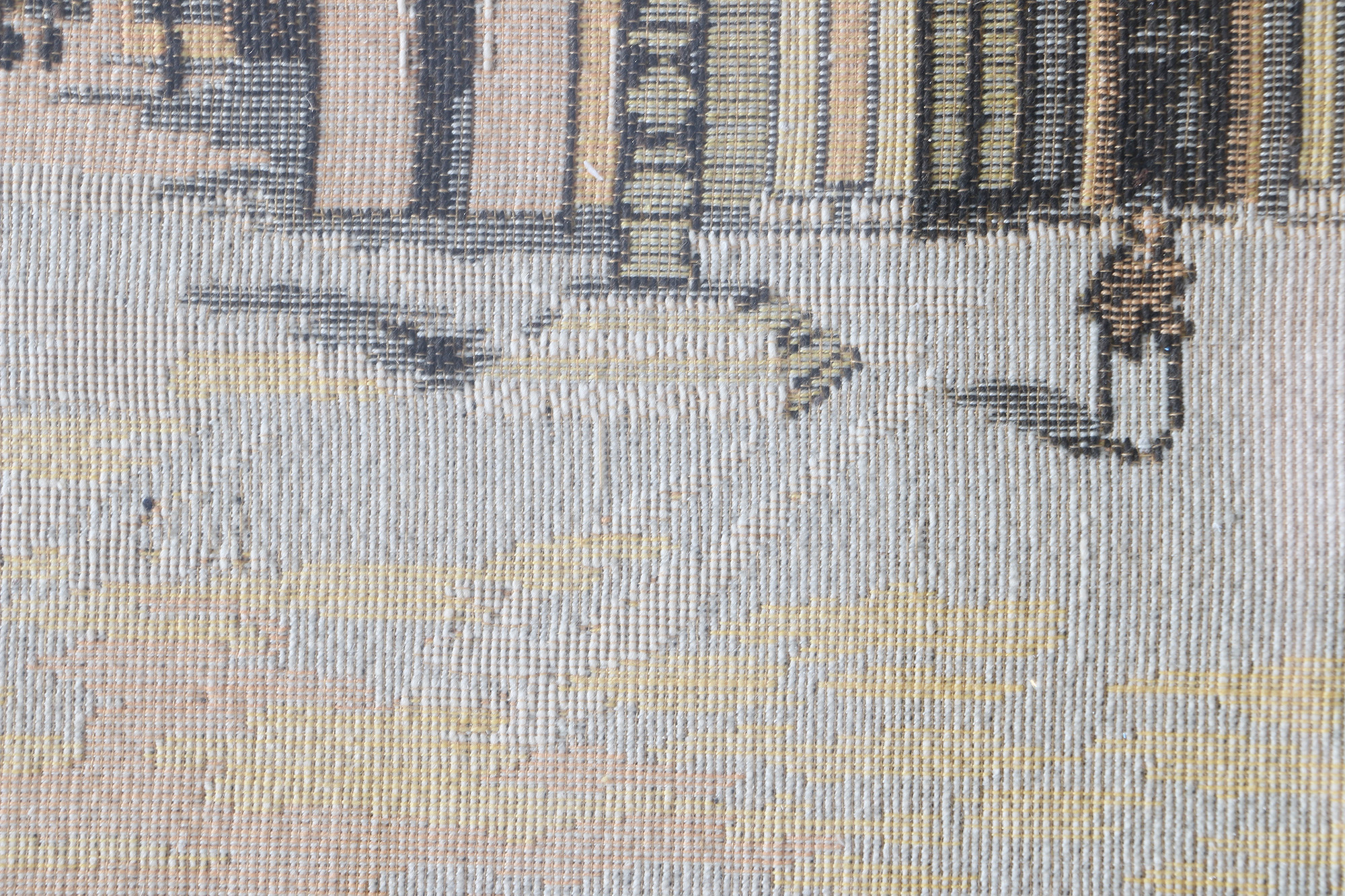 Vintage Tapestry of a Street Scene With Elaborate Architecture