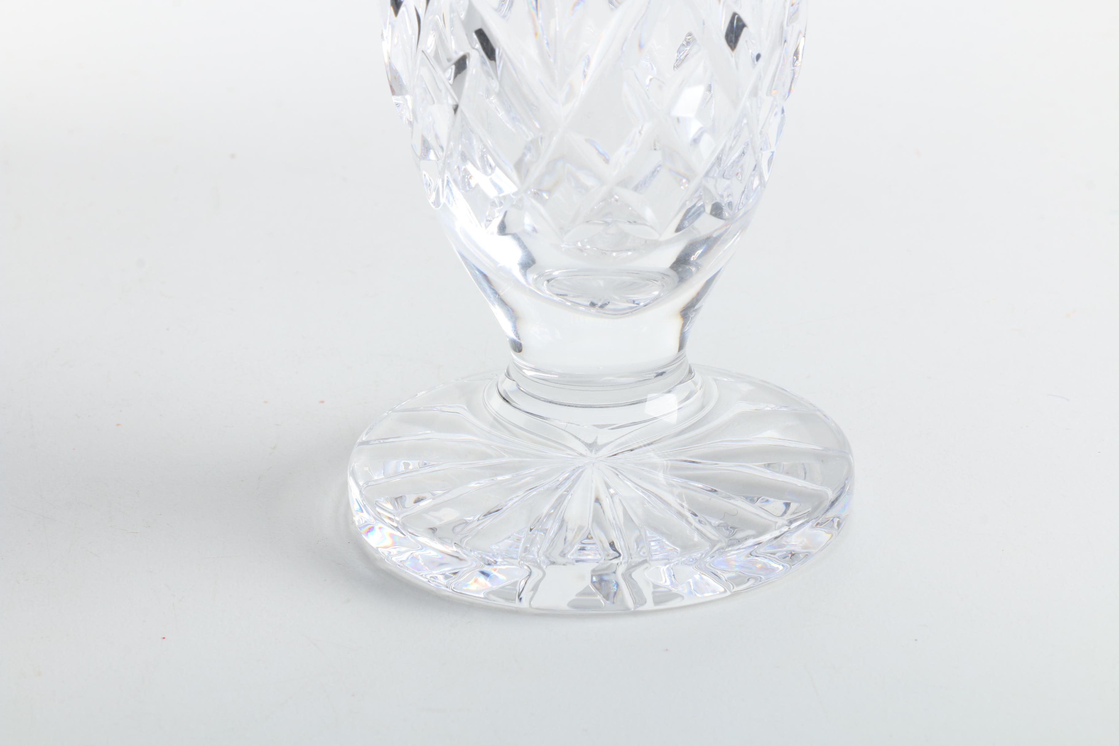 Waterford Crystal "Lismore" Footed Vase