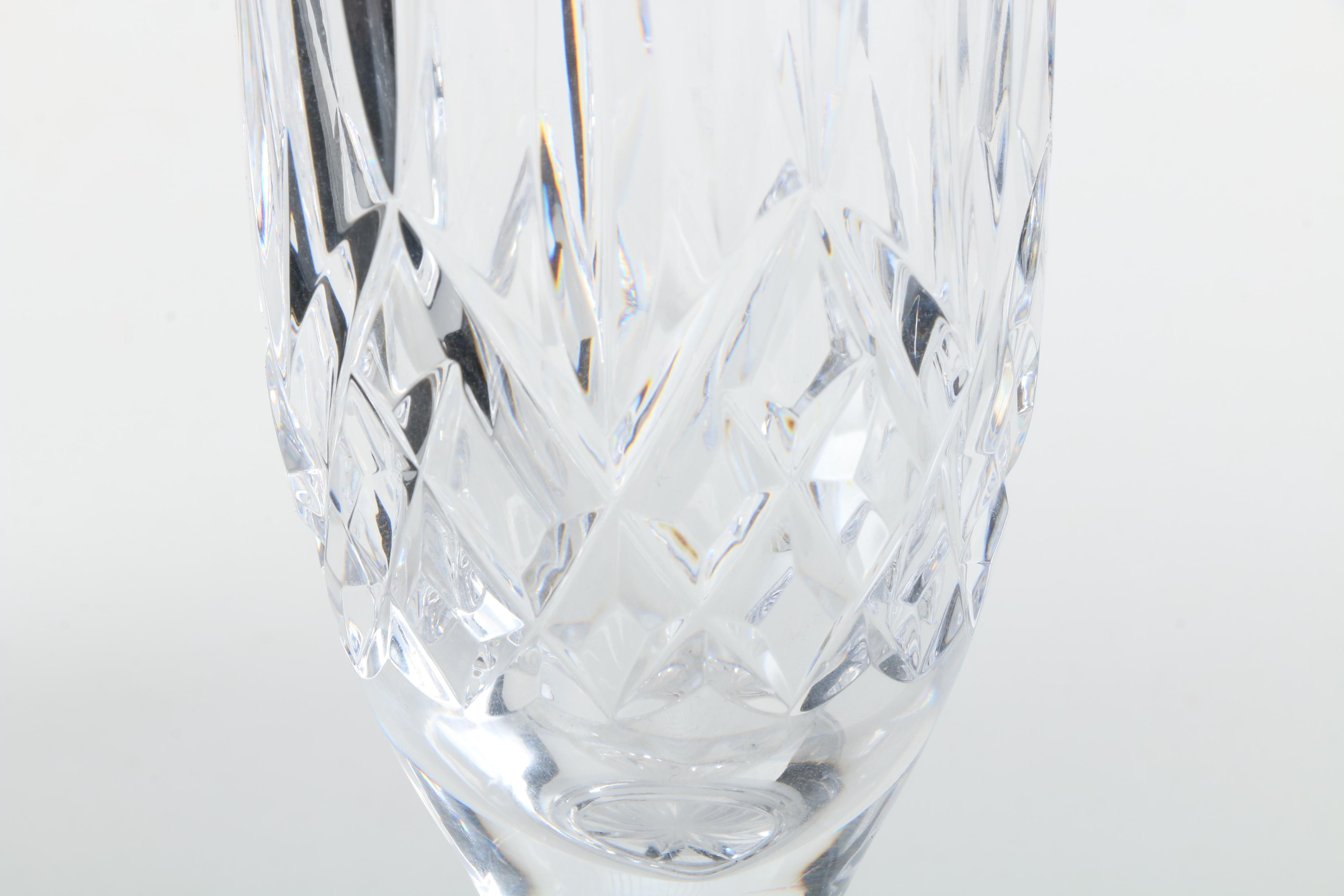Waterford Crystal "Lismore" Footed Vase