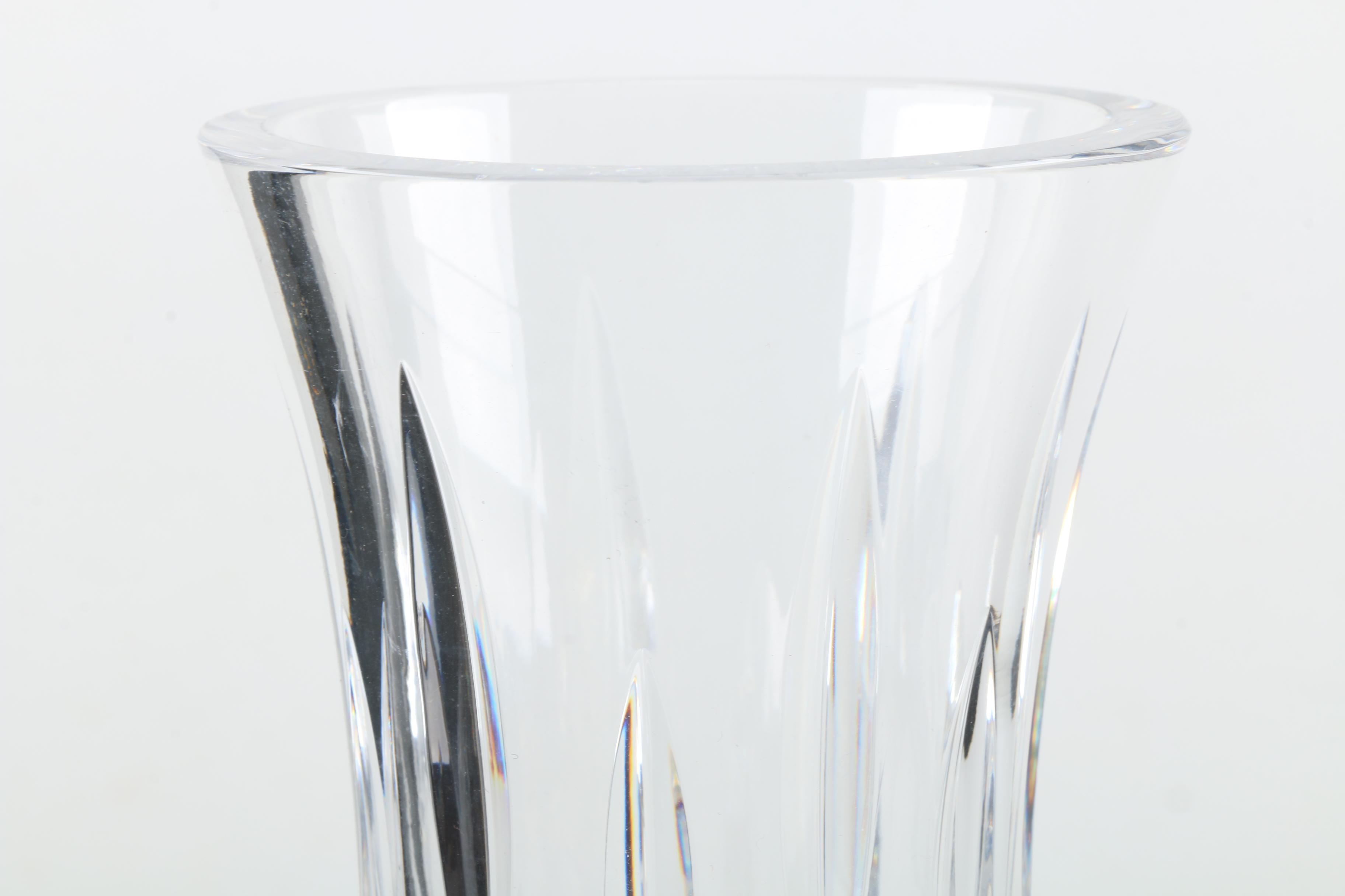 Waterford Crystal "Lismore" Footed Vase