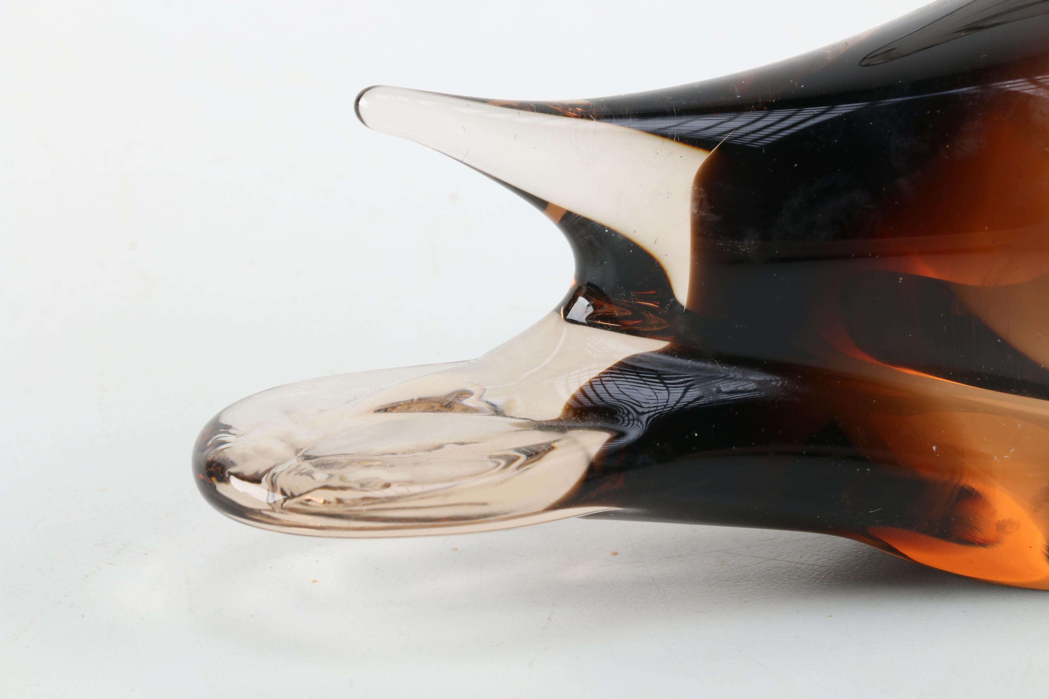 Artisan Crafted Murano Glass Duck Figurine