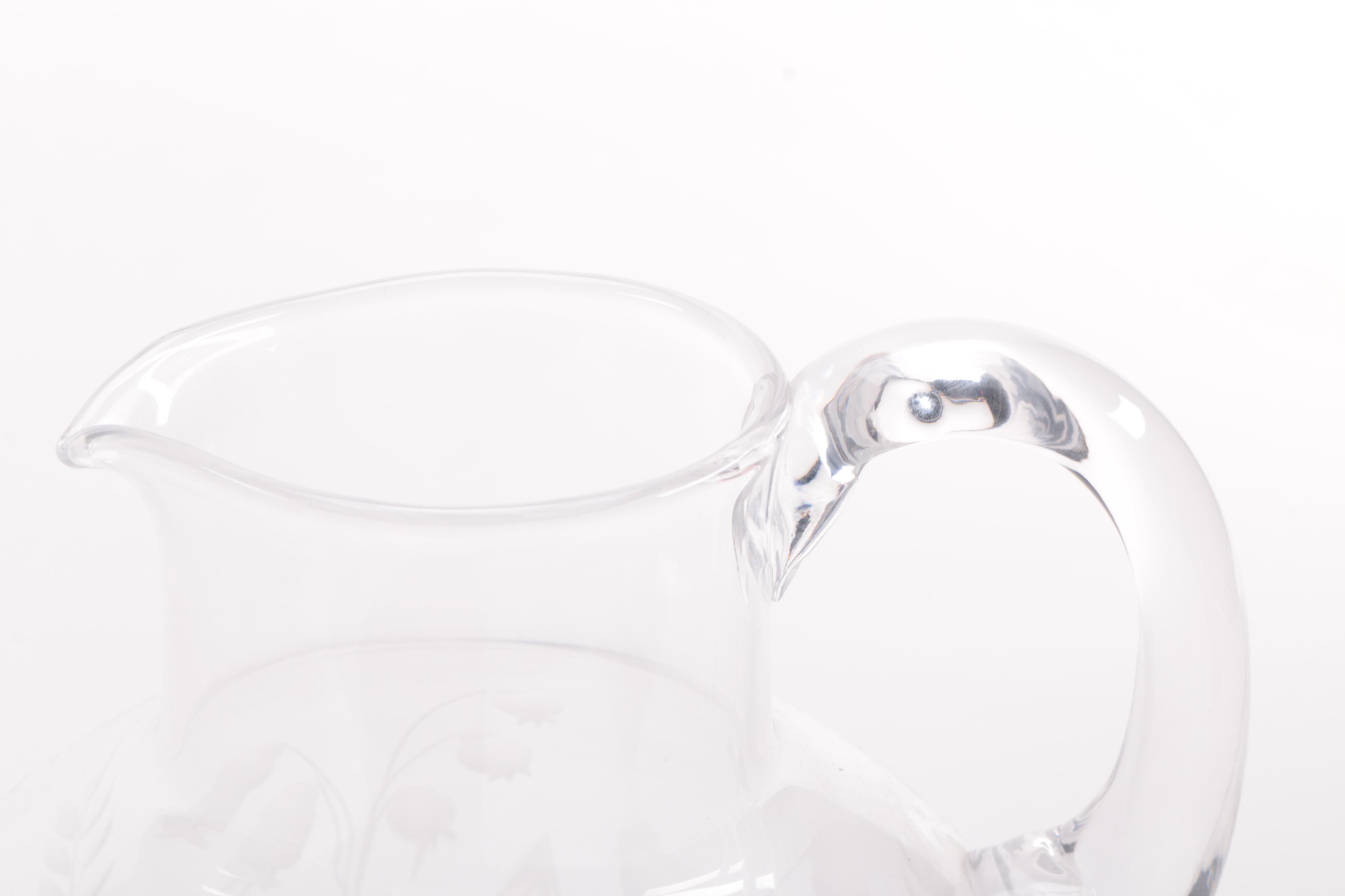 Tiffany & Co. "Lily of the Valley" Crystal Pitcher