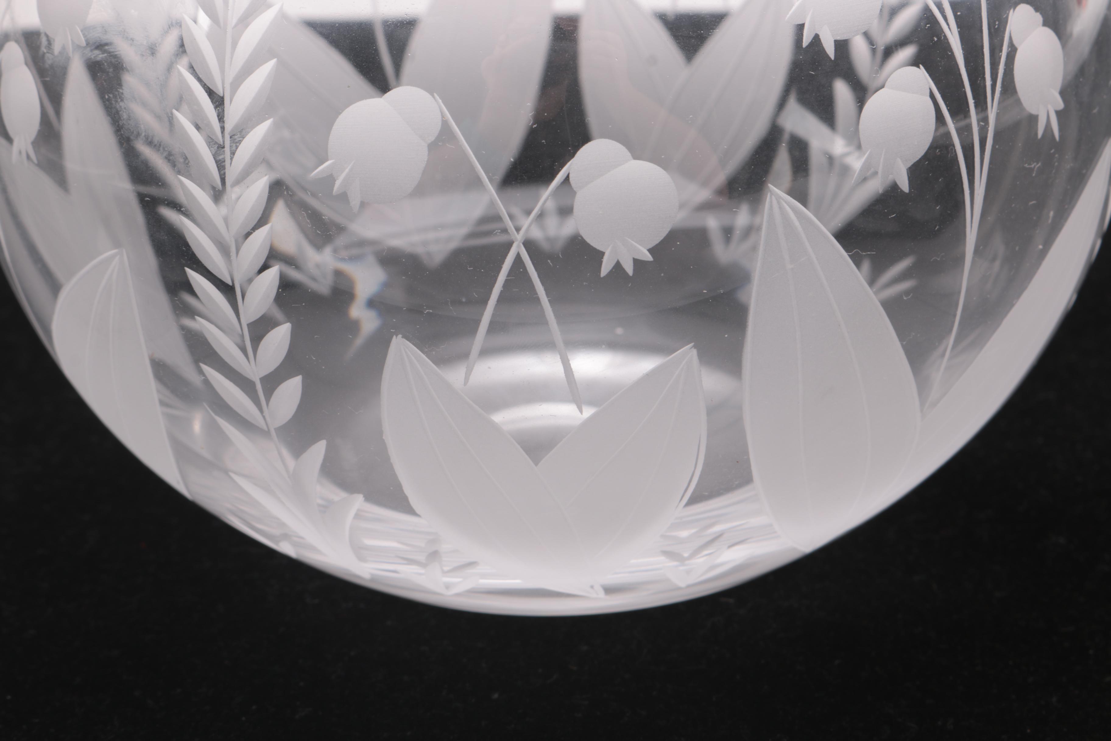 Tiffany & Co. "Lily of the Valley" Crystal Pitcher