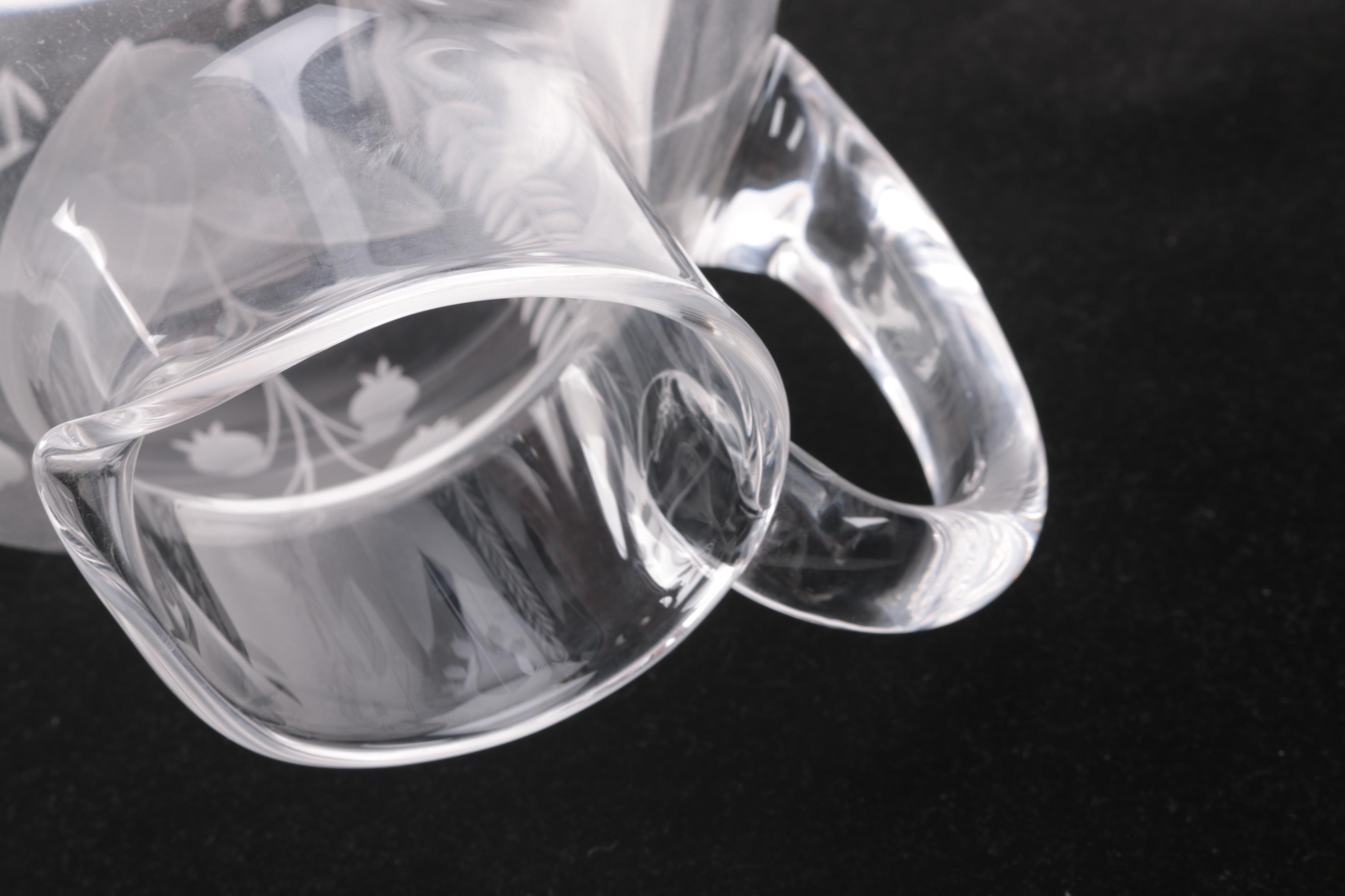 Tiffany & Co. "Lily of the Valley" Crystal Pitcher