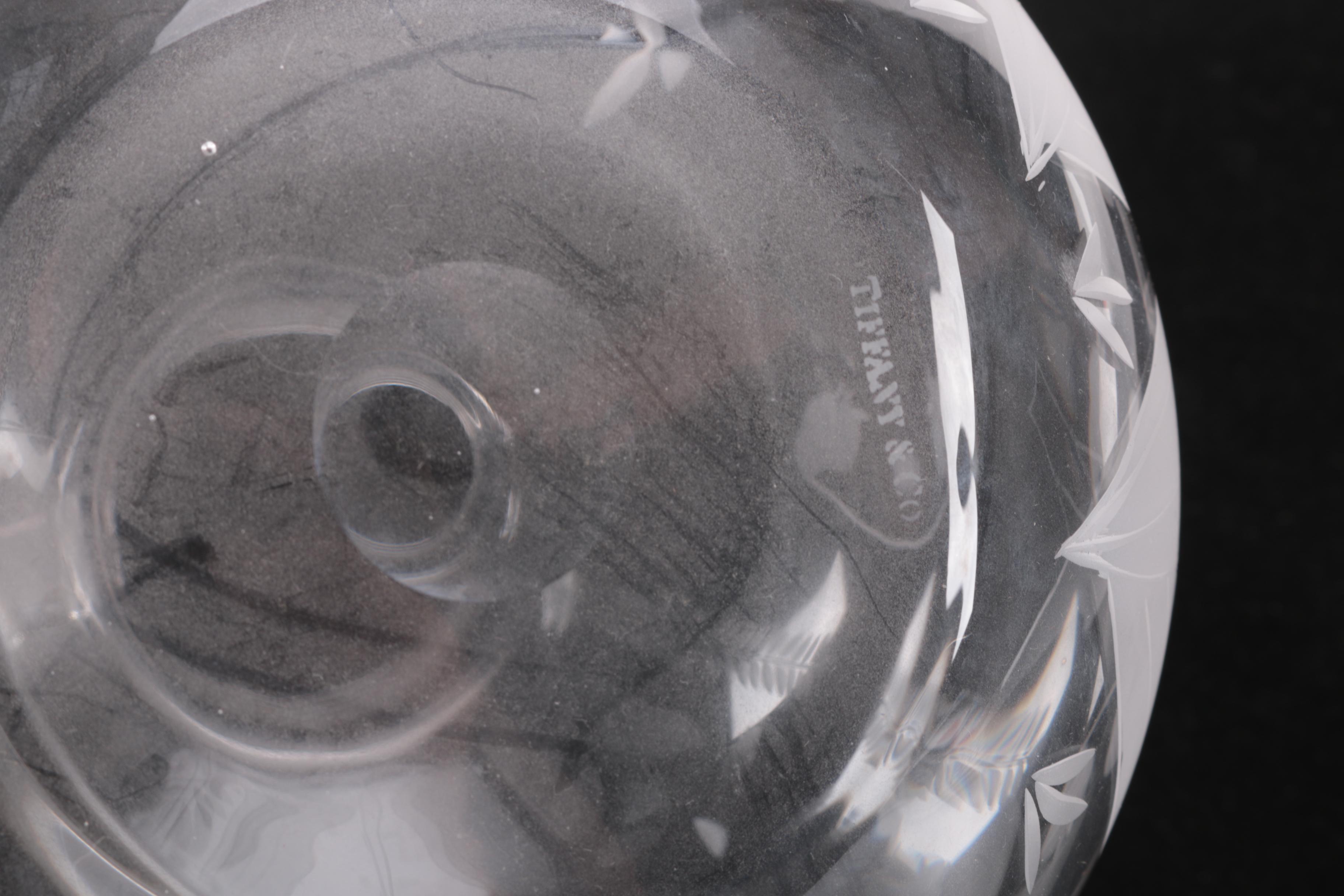 Tiffany & Co. "Lily of the Valley" Crystal Pitcher