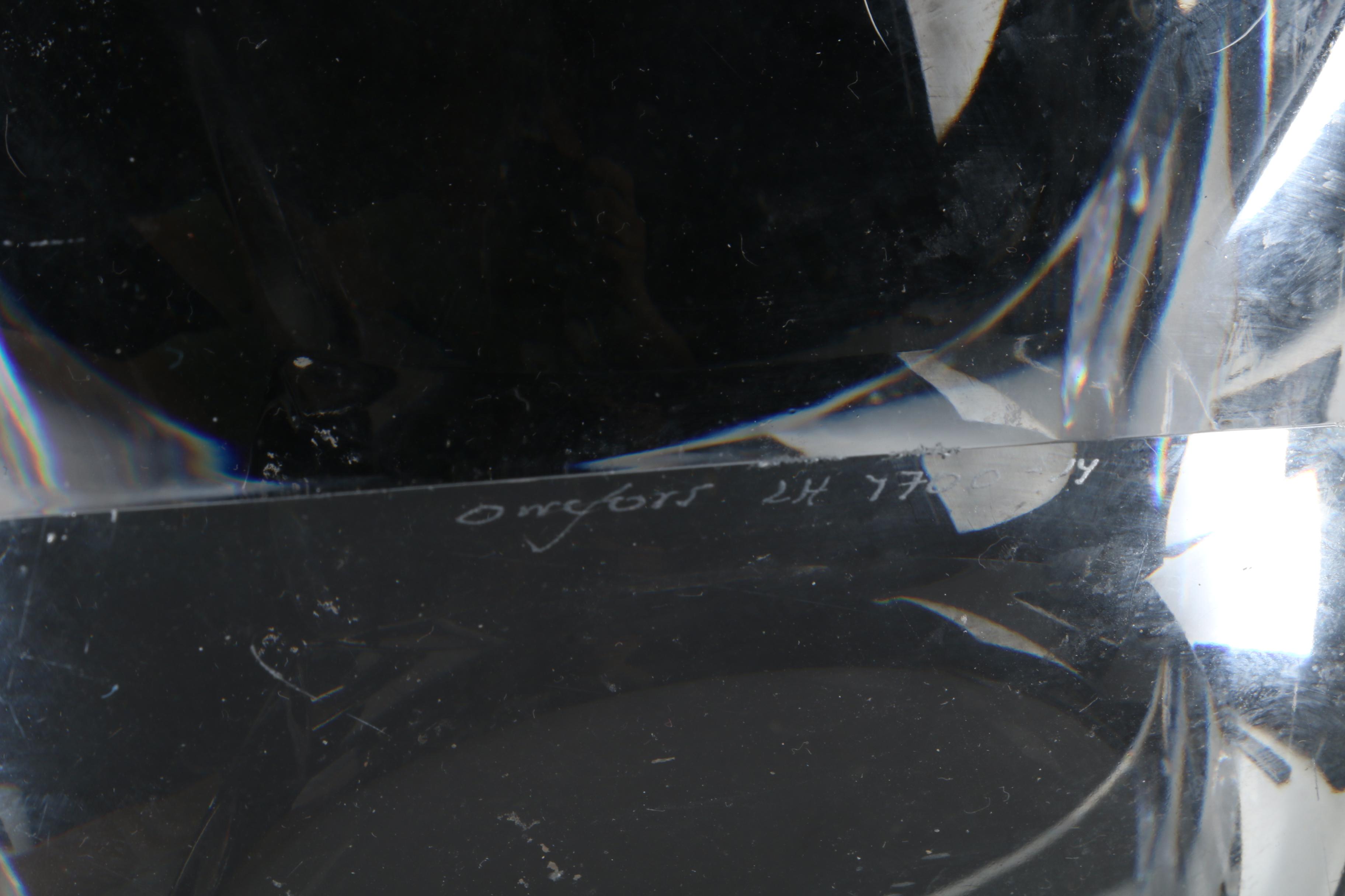 Orrefors Octagonal Crystal Bowl