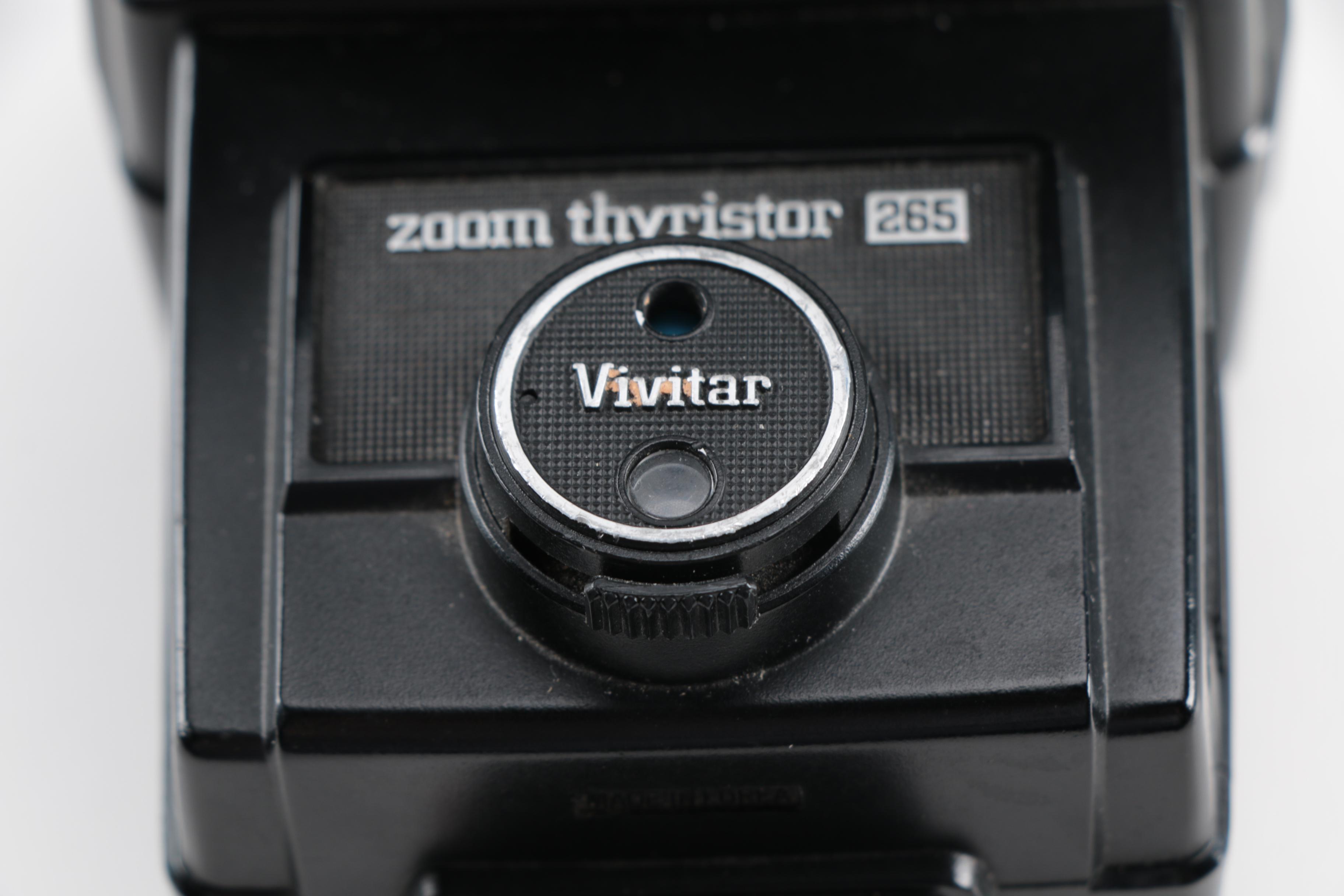 Pentax MX SLR Camera, Flash and Tripod