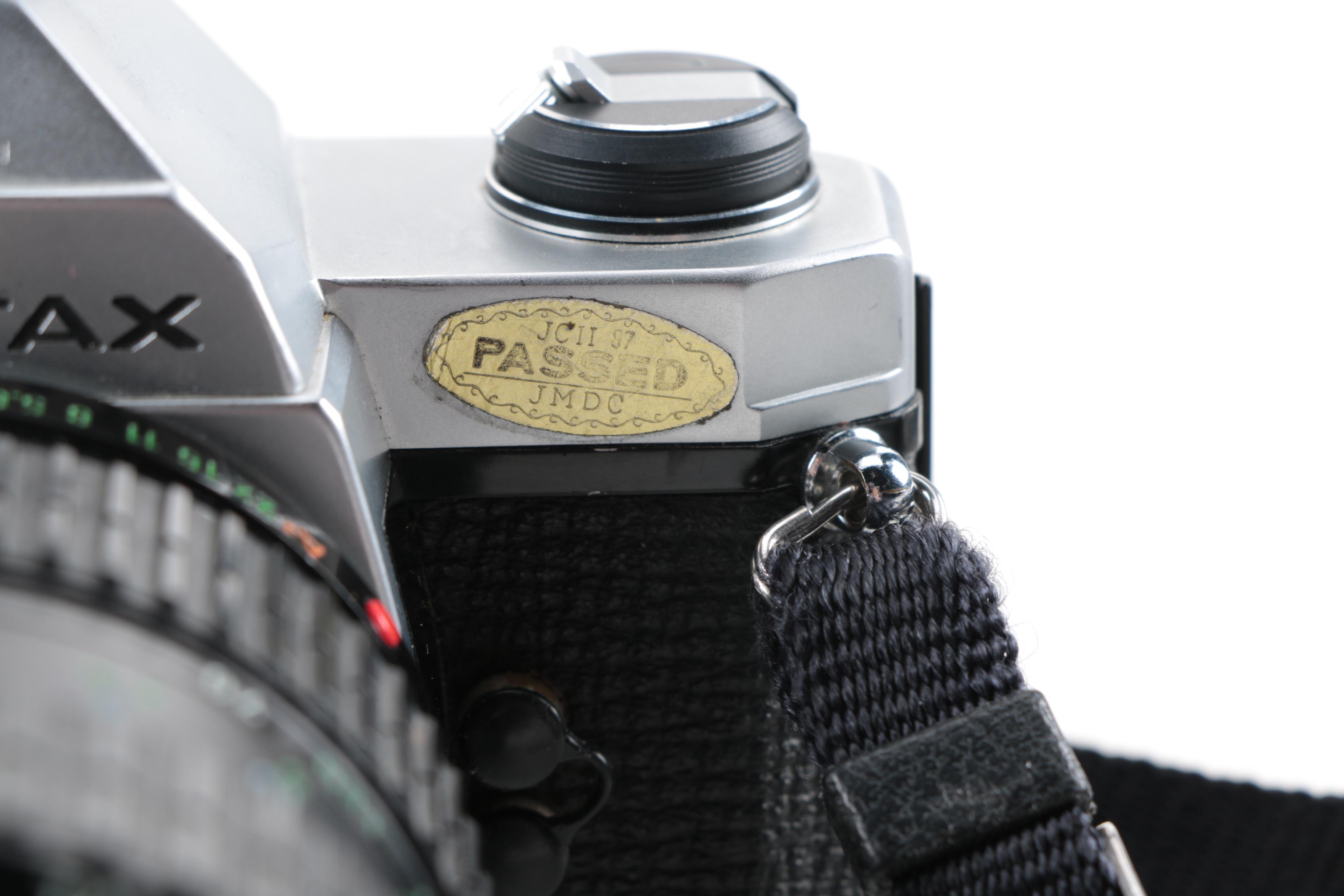 Pentax MX SLR Camera, Flash and Tripod