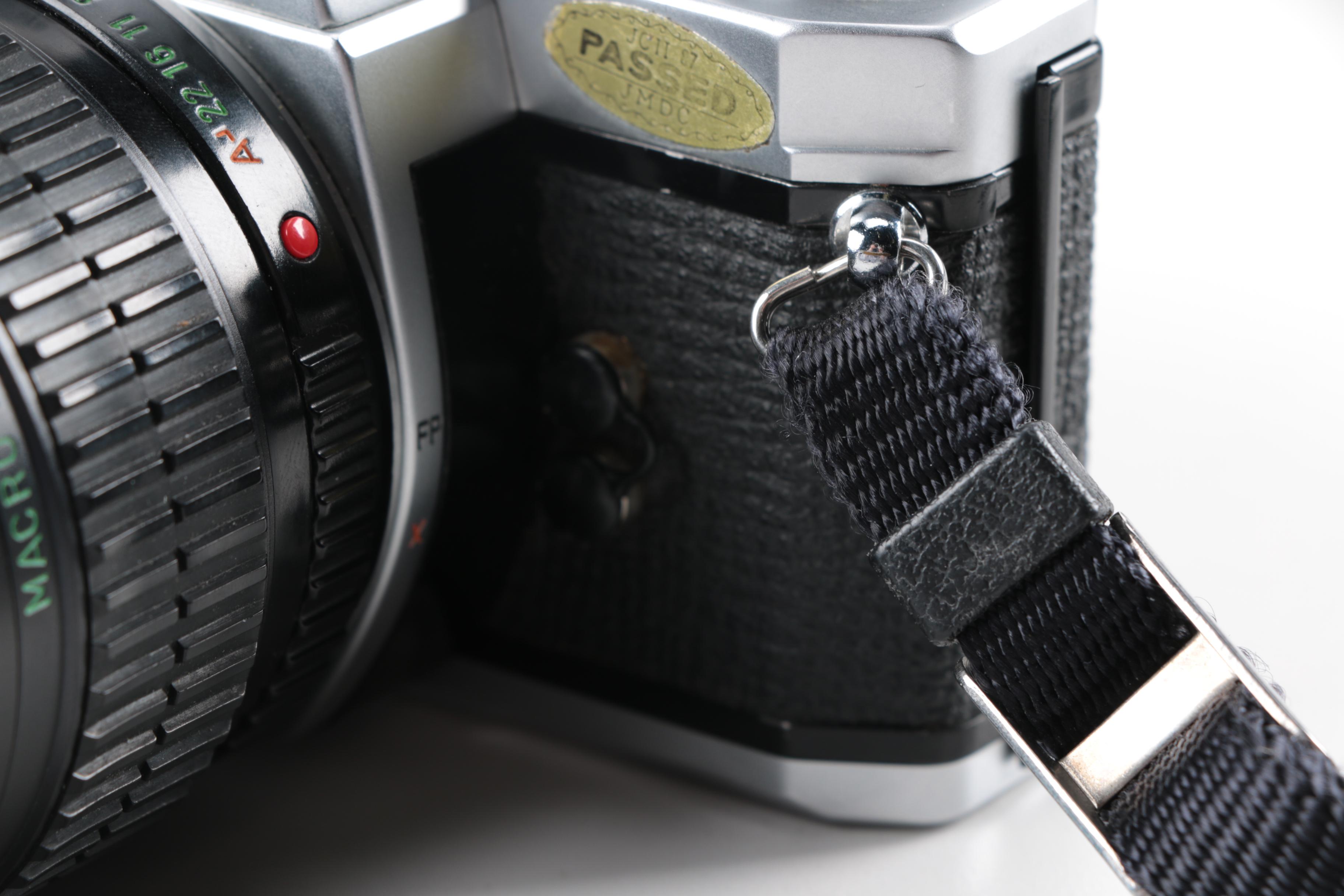 Pentax MX SLR Camera, Flash and Tripod