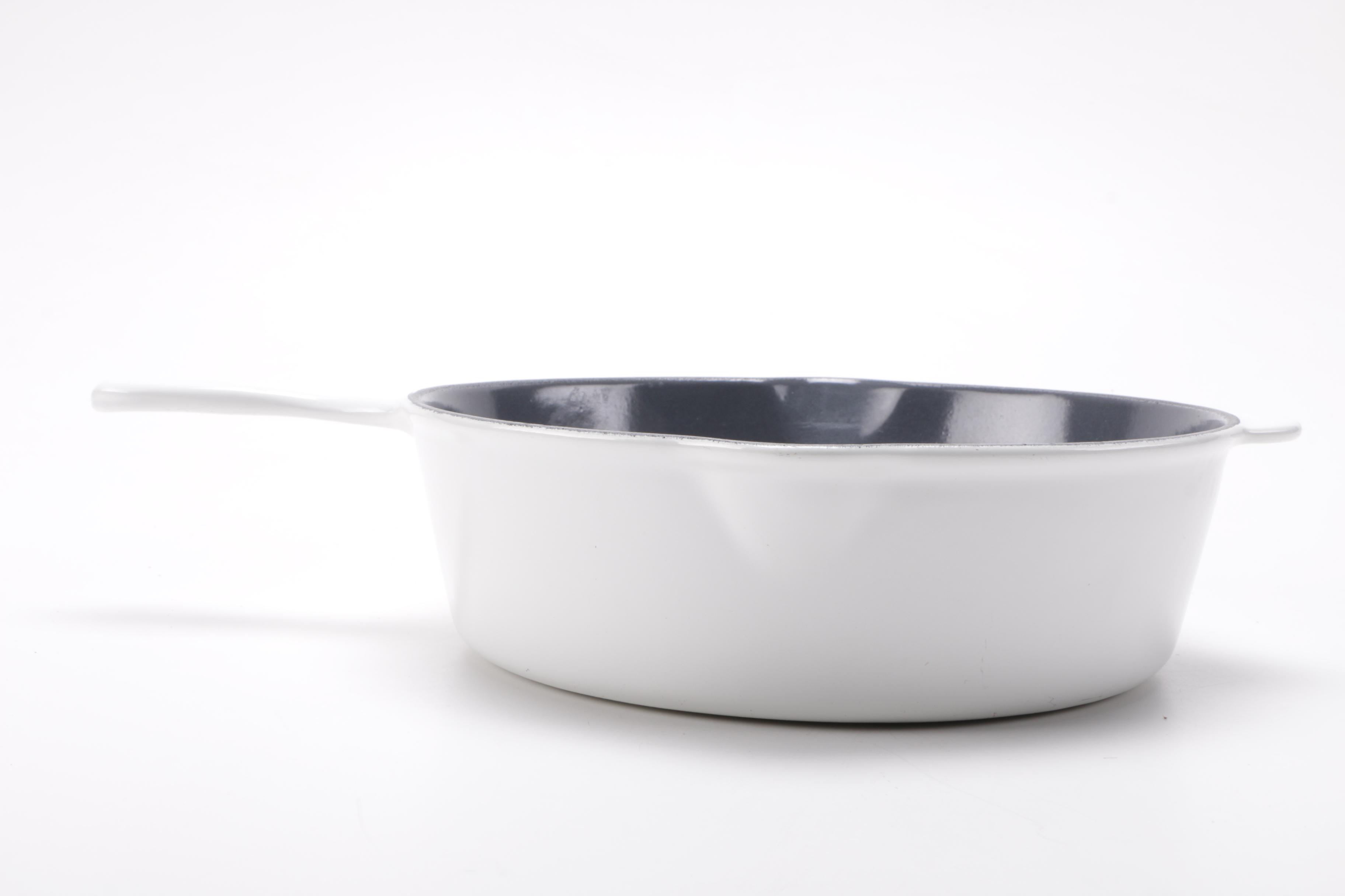 Le Creuset Cast Iron Enamel Skillet with Lid