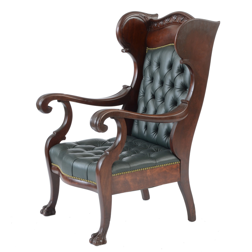 Tufted Leather Armchair