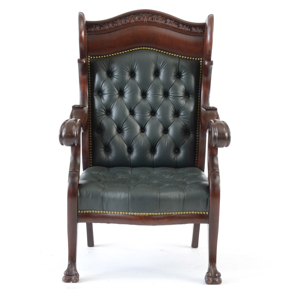 Tufted Leather Armchair