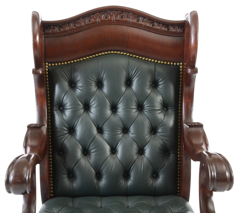 Tufted Leather Armchair