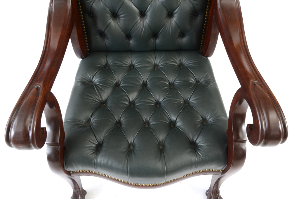 Tufted Leather Armchair